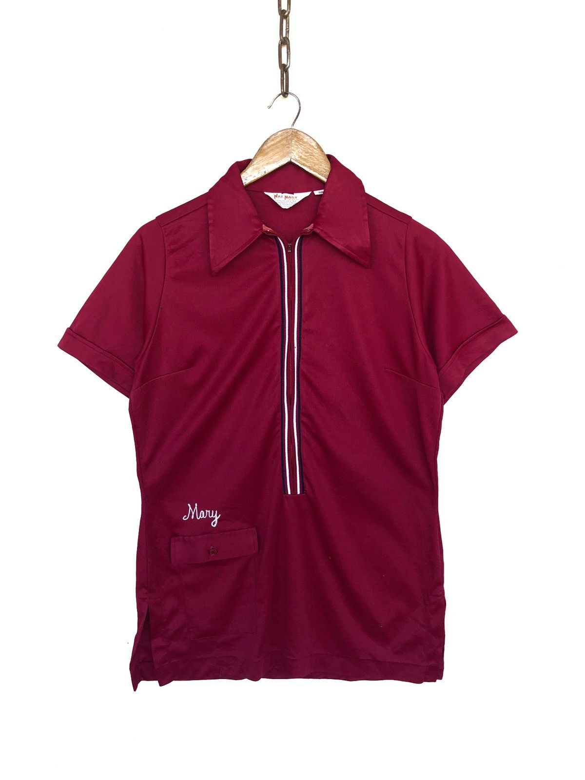 Sears Vtg Nat Nast Polyester Zipper Bowling Shirt Sears Size US S / EU 44-46 / 1 - 2 Thumbnail