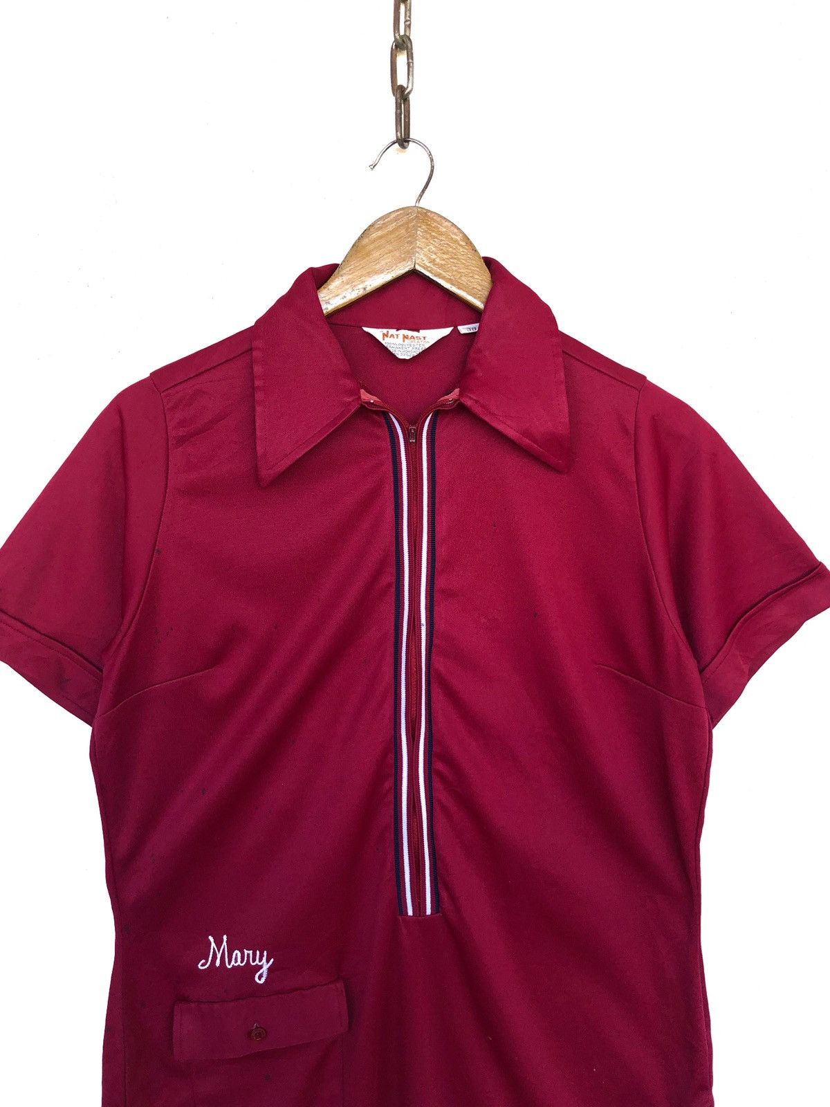 Sears Vtg Nat Nast Polyester Zipper Bowling Shirt Sears Size US S / EU 44-46 / 1 - 3 Thumbnail