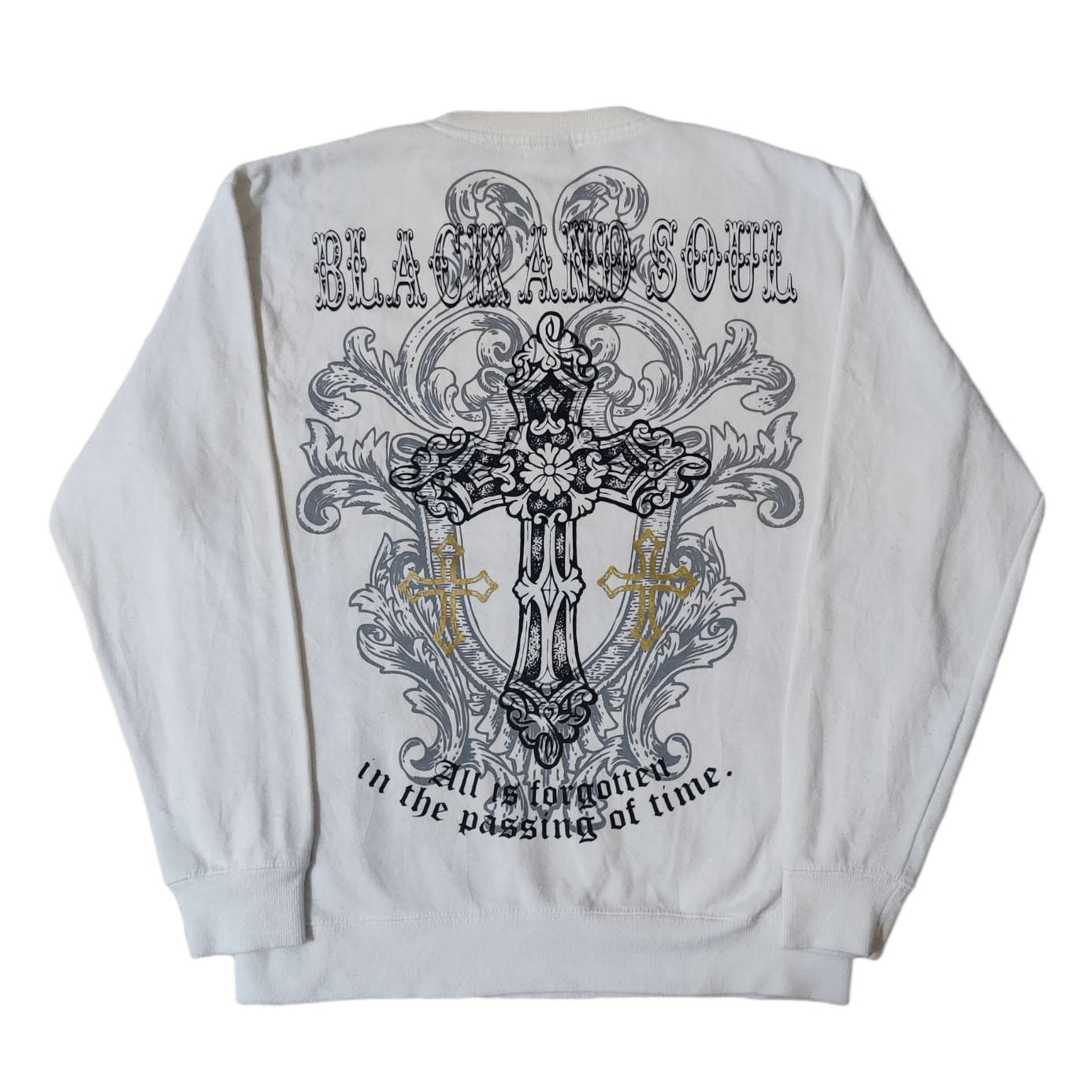 image of Vintage The Breakers Black And Soul Sweatshirt Nice Design in White, Men's (Size Large)