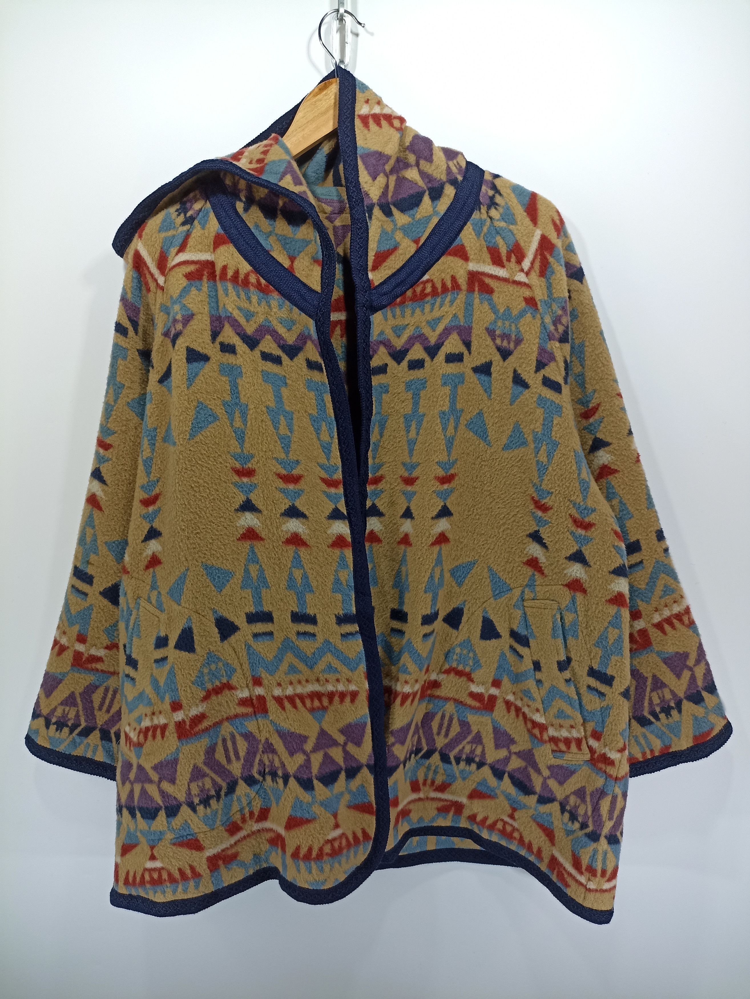 Japanese Brand × Native × Vintage Vintage Folkner native Navajo Wool Cloaks Hoodie Size US M / EU 48-50 / 2 - 1 Thumbnail