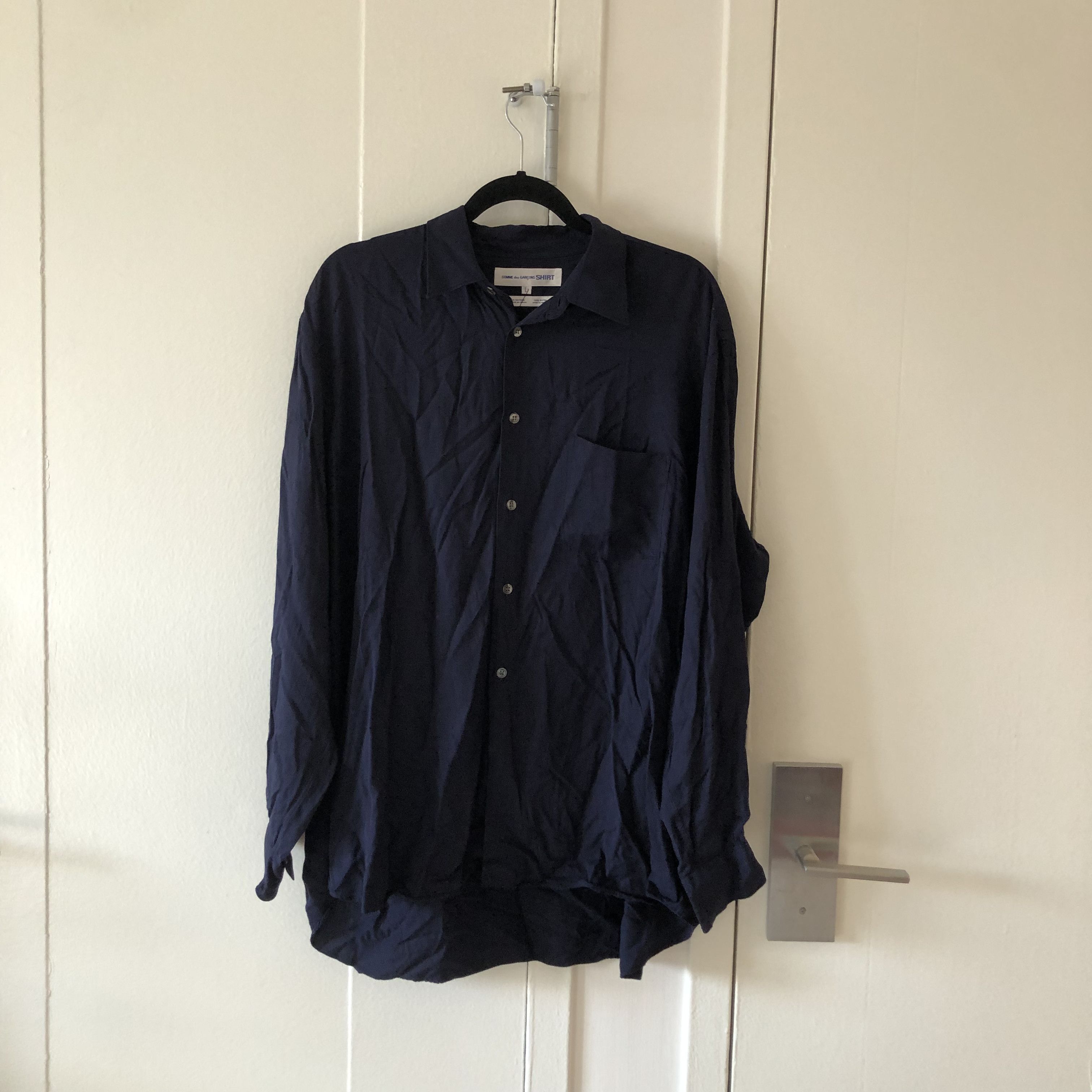 Pre-owned Comme Des Garcons X Comme Des Garcons Shirt Button Up In Navy