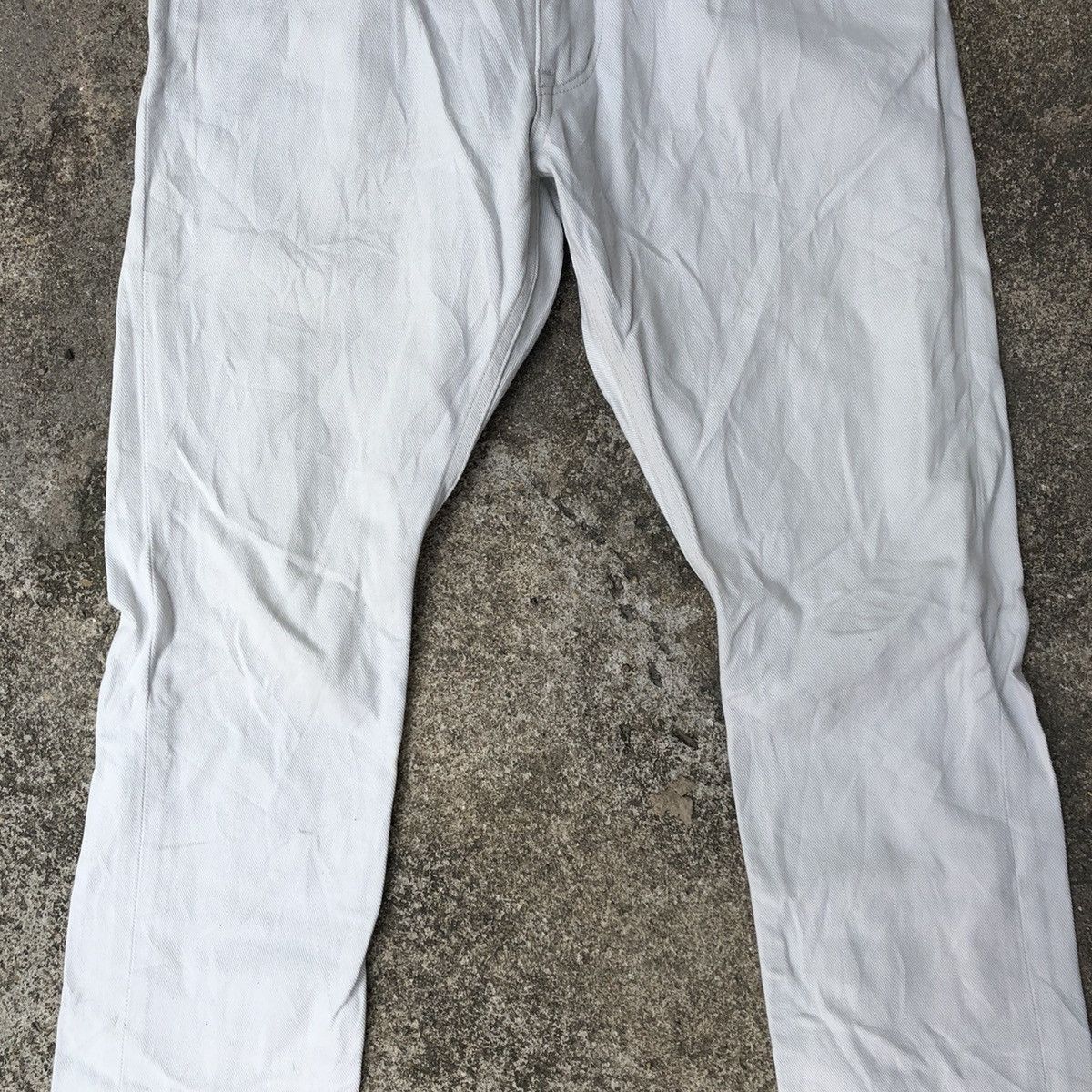 Japanese Brand × Nonnative 🔥Rare🔥🇯🇵Vintage Nonnative White Slim Fit Denim Jeans Size US 32 / EU 48 - 3 Thumbnail