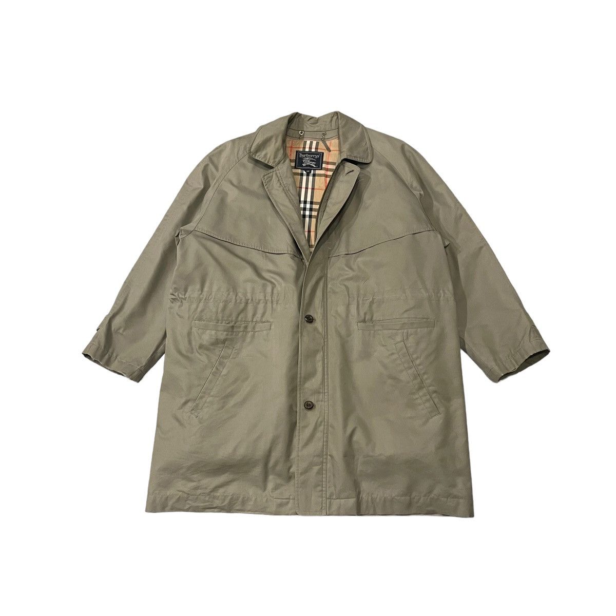 Burberry Vintage Burberry Prorsum Novacheck Lining Overcoat Jacket Size US L / EU 52-54 / 3 - 1 Thumbnail