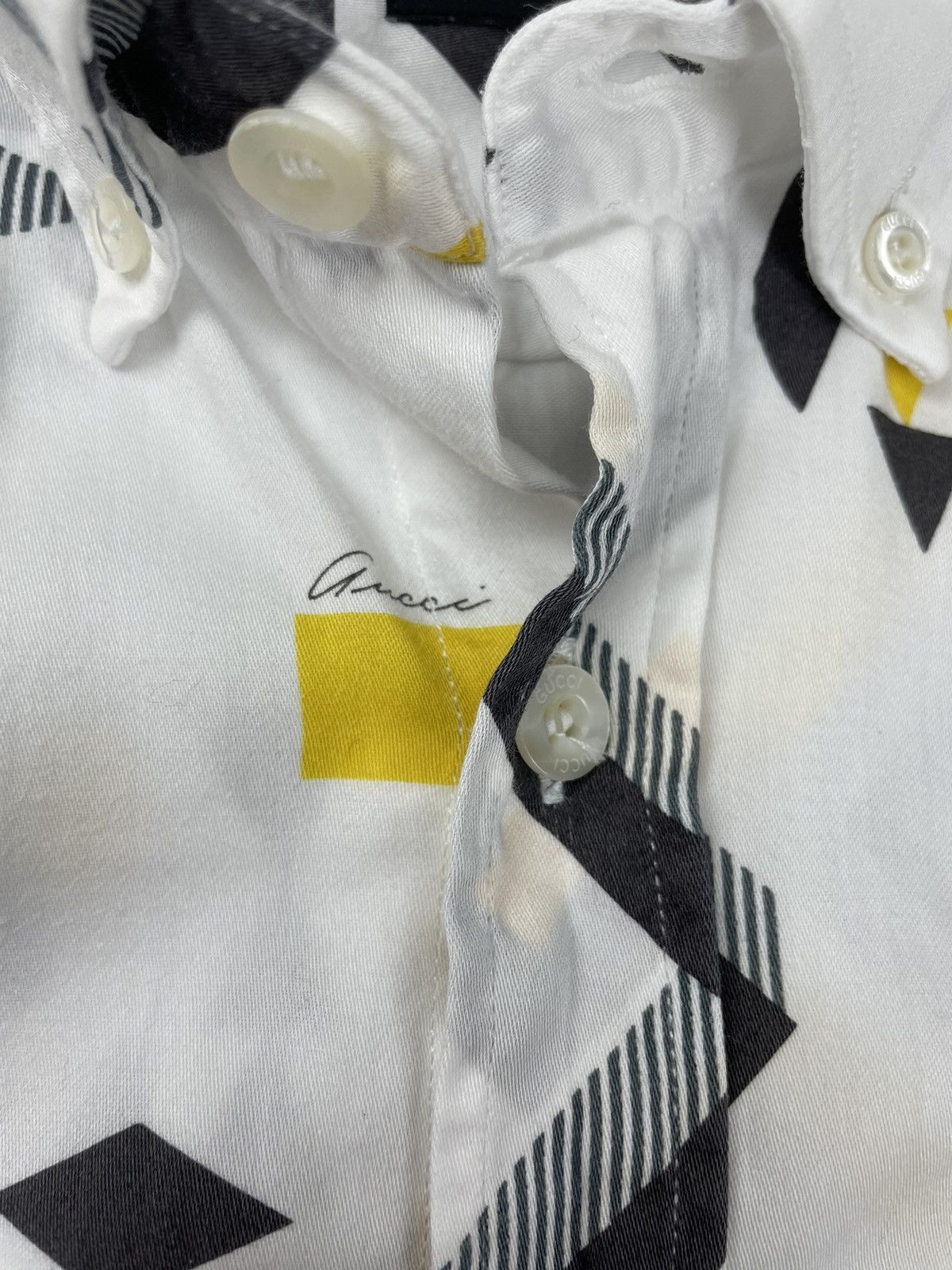 Gucci × Vintage Vintage Gucci Short Sleeve Shirt Size US S / EU 44-46 / 1 - 6 Thumbnail