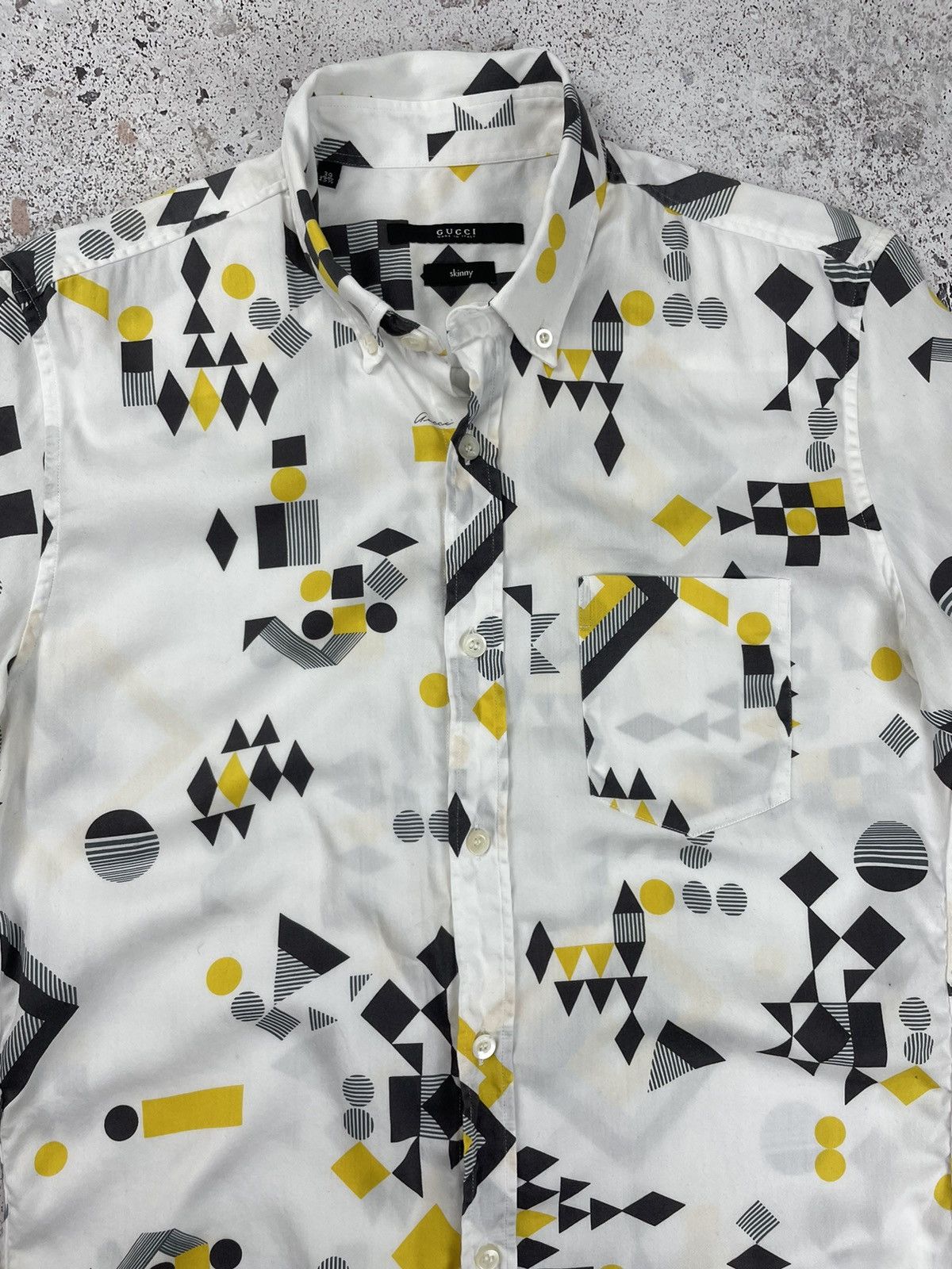 Gucci × Vintage Vintage Gucci Short Sleeve Shirt Size US S / EU 44-46 / 1 - 2 Thumbnail