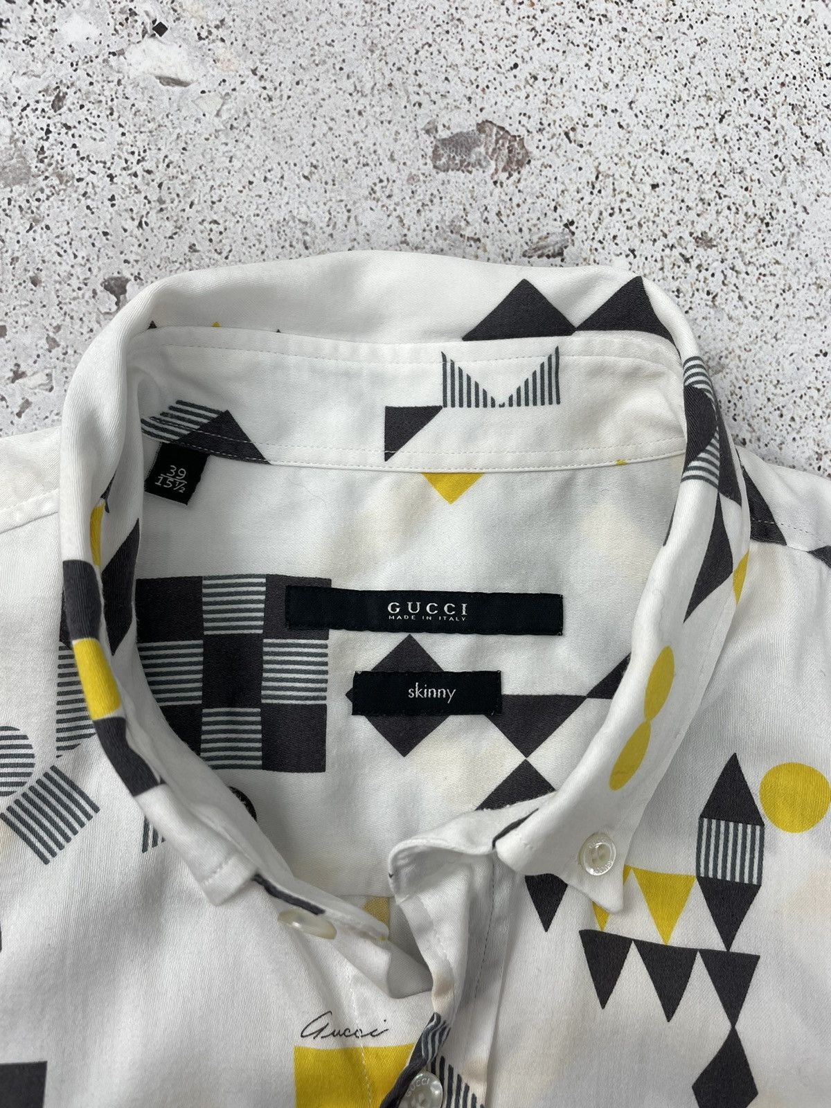 Gucci × Vintage Vintage Gucci Short Sleeve Shirt Size US S / EU 44-46 / 1 - 5 Thumbnail