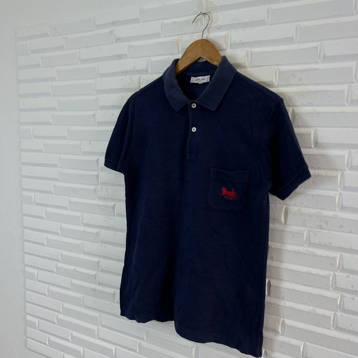 Celine POLO COLLAR CELINE MADE IN FRANCE Size US S / EU 44-46 / 1 - 2 Thumbnail