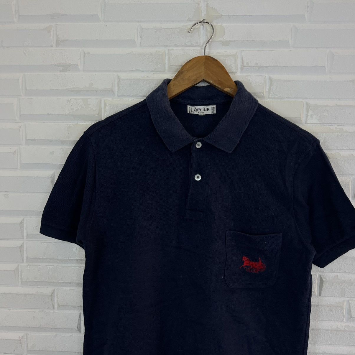 Celine POLO COLLAR CELINE MADE IN FRANCE Size US S / EU 44-46 / 1 - 3 Thumbnail