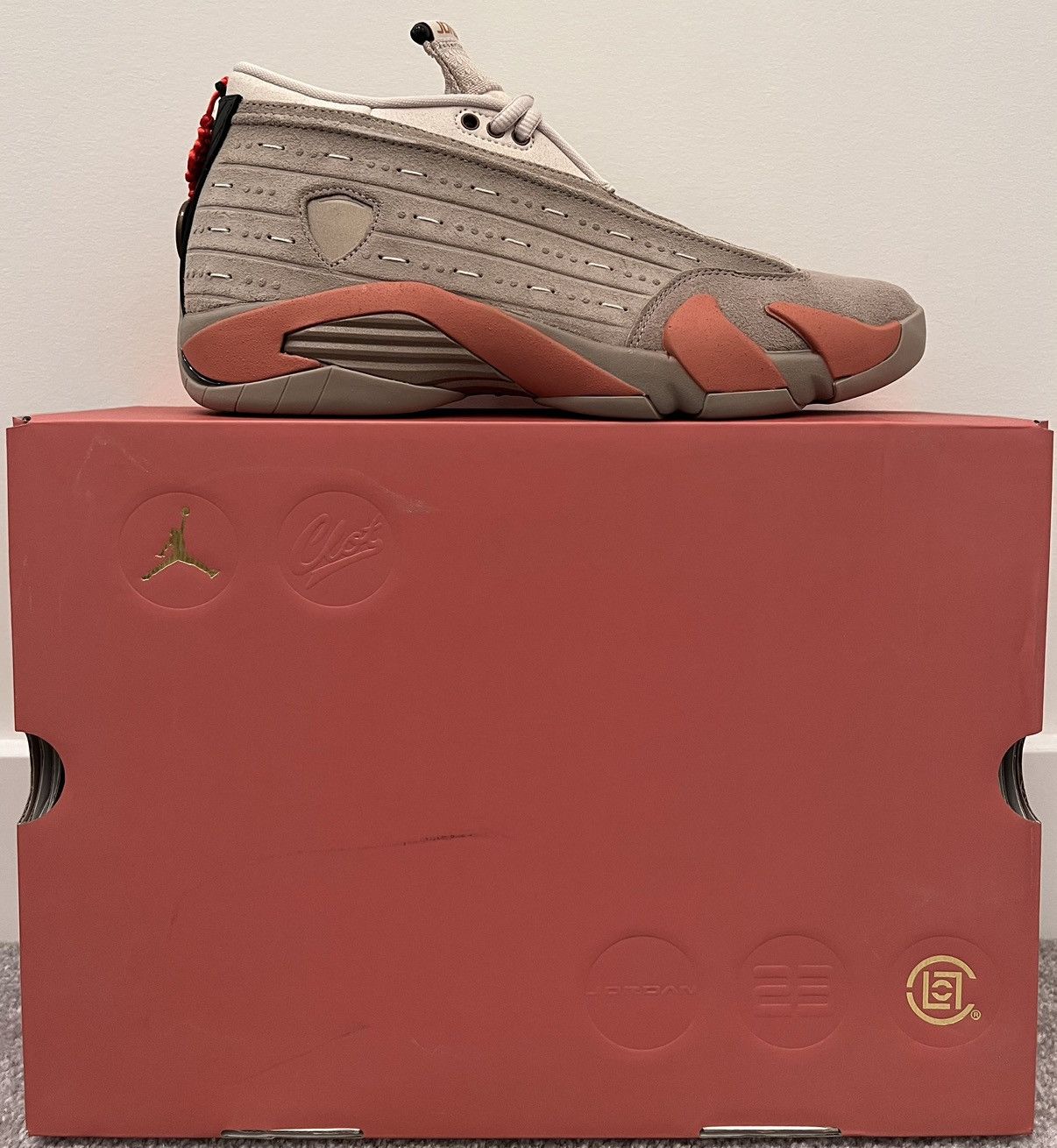 Air Jordan 14 Retro Low CLOT Terra Blush Size US