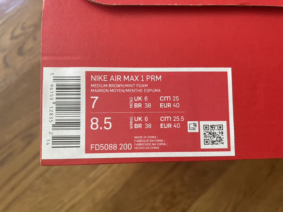 Nike 7 Air Max 1 Crepe Brown Hemp Premium 2 90 95 97 98 PRM OG Size US 7 / EU 40 - 7 Thumbnail