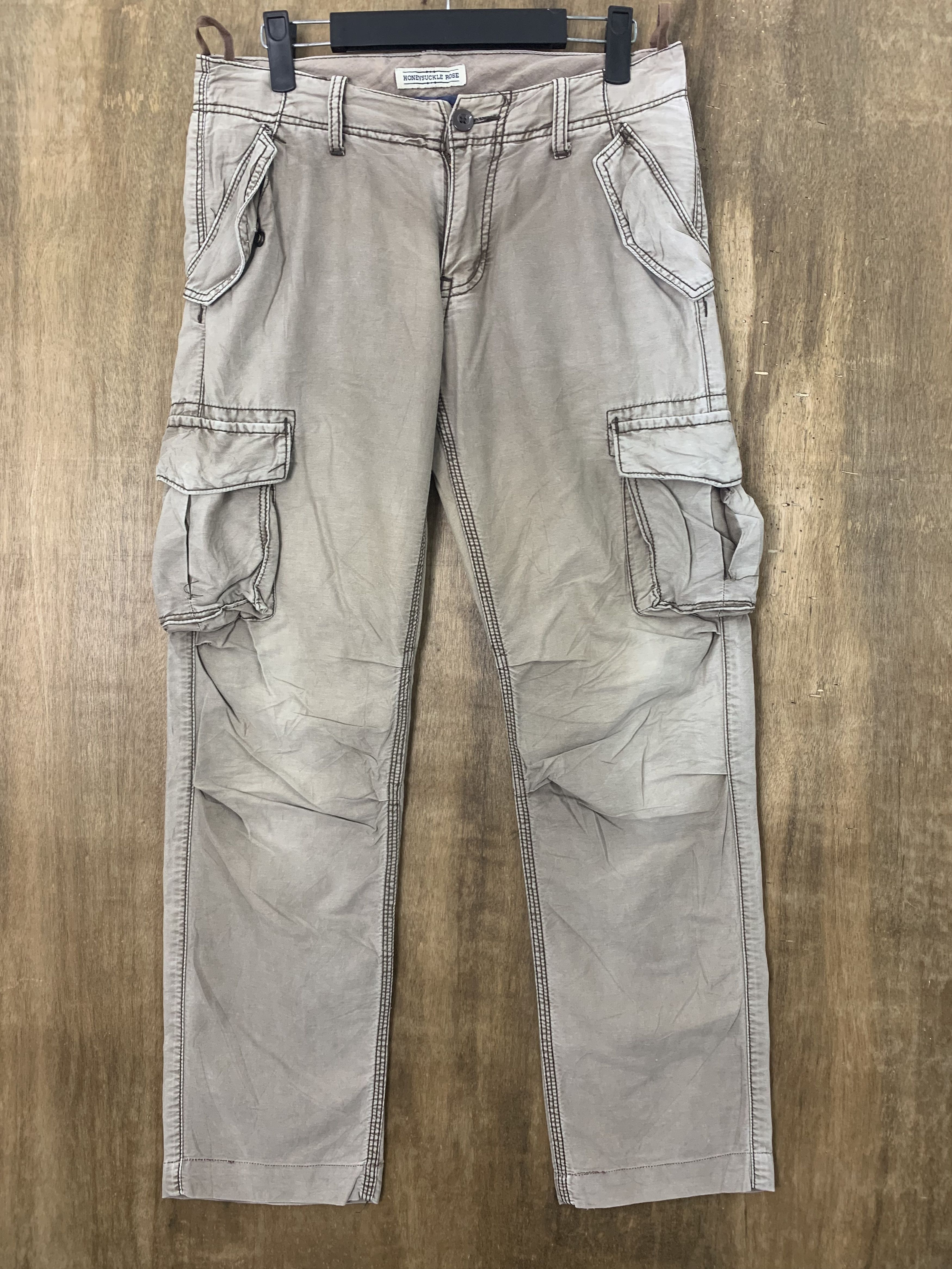 Cargo Pants Honeysuckle Rose Vintage Mulitpocket Faded