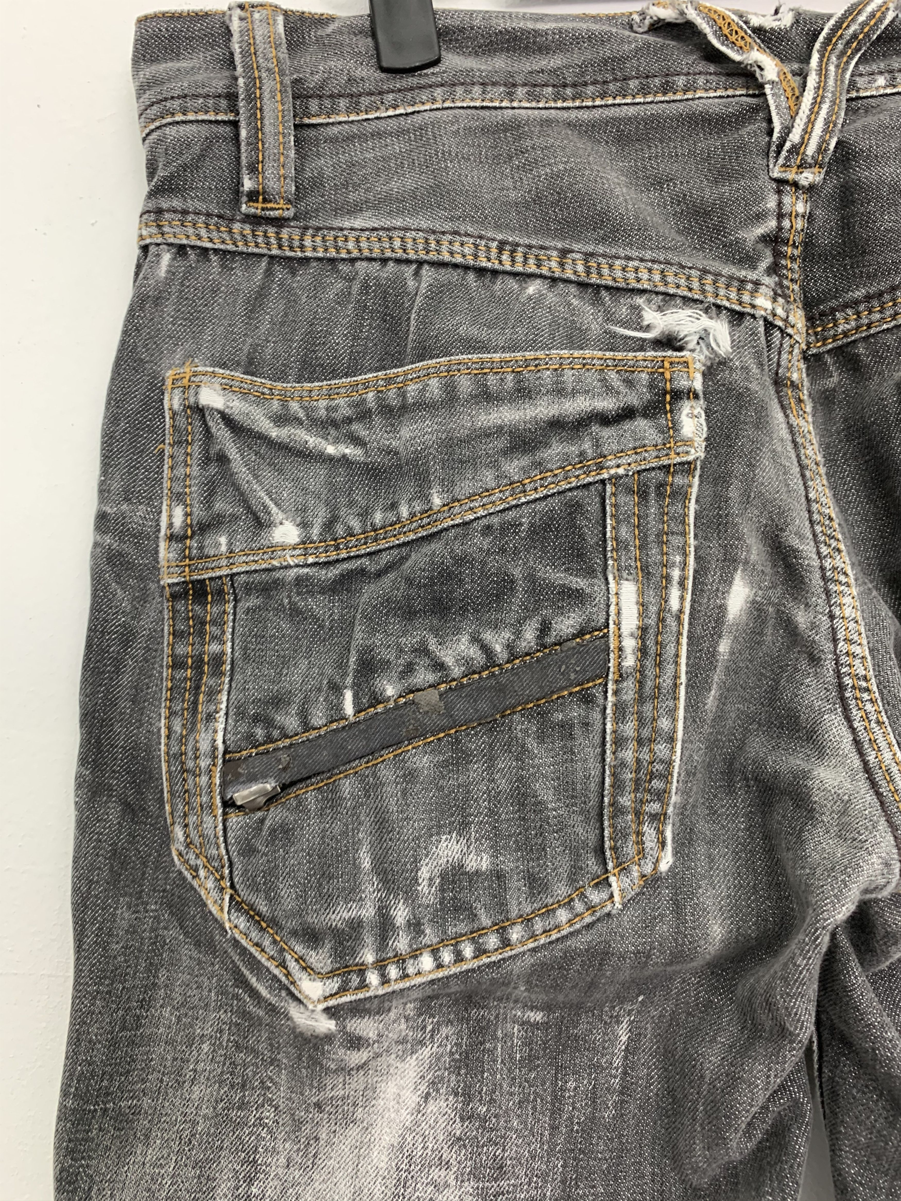 HIDEAWAYS Denim HIDEWAYS NICOLE Biker Faded Grey Multipocket Pants Size US 29 - 13 Thumbnail