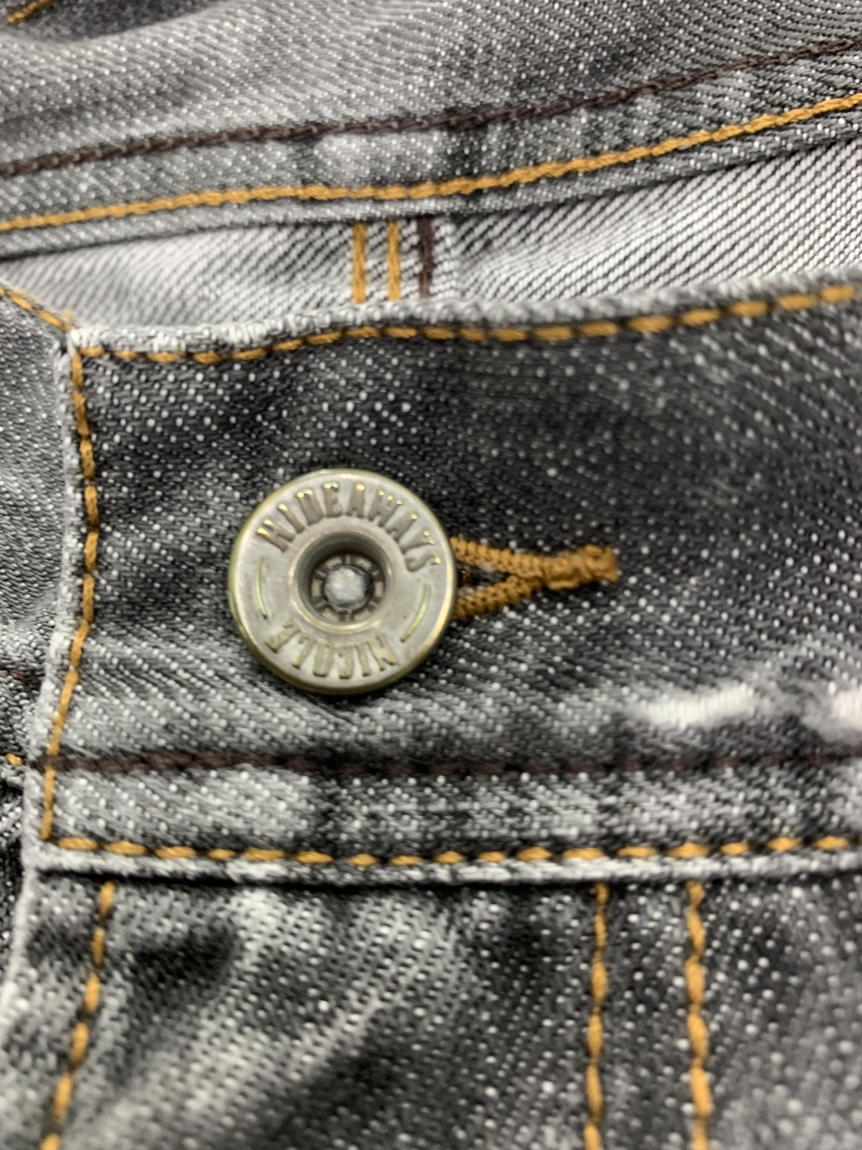 HIDEAWAYS Denim HIDEWAYS NICOLE Biker Faded Grey Multipocket Pants Size US 29 - 9 Thumbnail