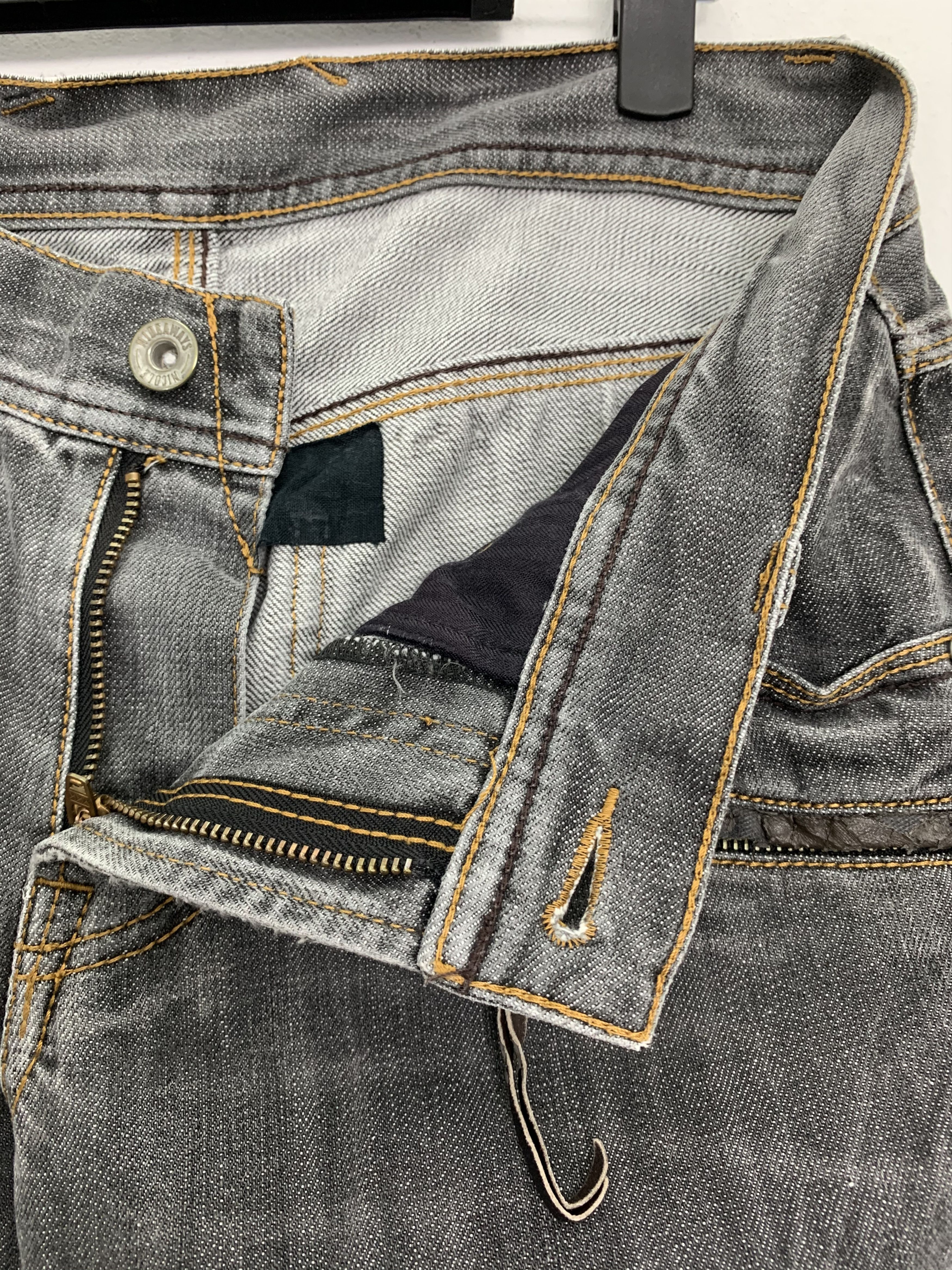 HIDEAWAYS Denim HIDEWAYS NICOLE Biker Faded Grey Multipocket Pants Size US 29 - 10 Thumbnail