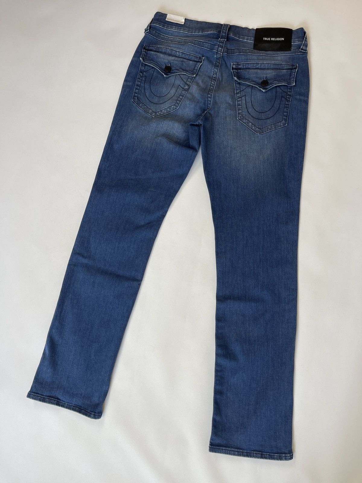 True Religion relaxed straight Ricky flap sn denim jeans