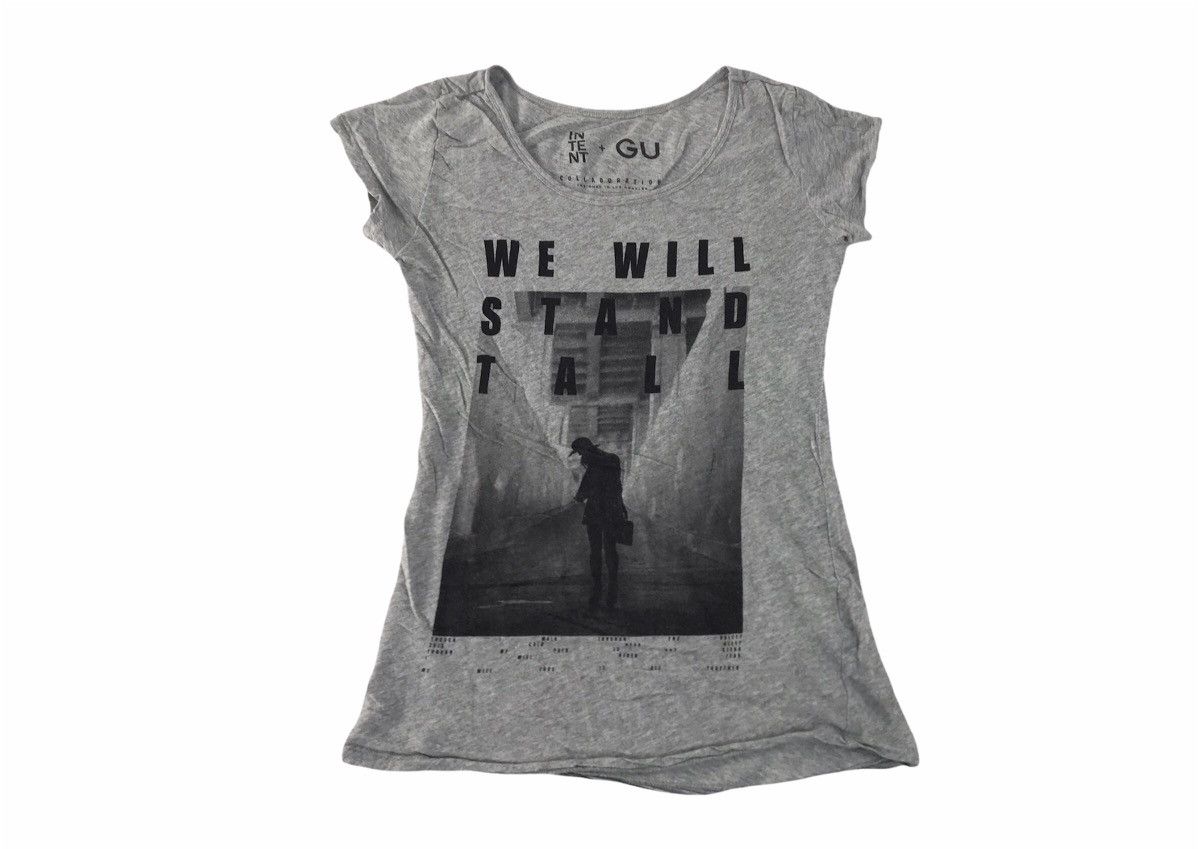 Japanese Brand Vintage Japanese Brand We Will Stand Tall Intent Printed Tee Size XS / US 0-2 / IT 36-38 - 1 Thumbnail