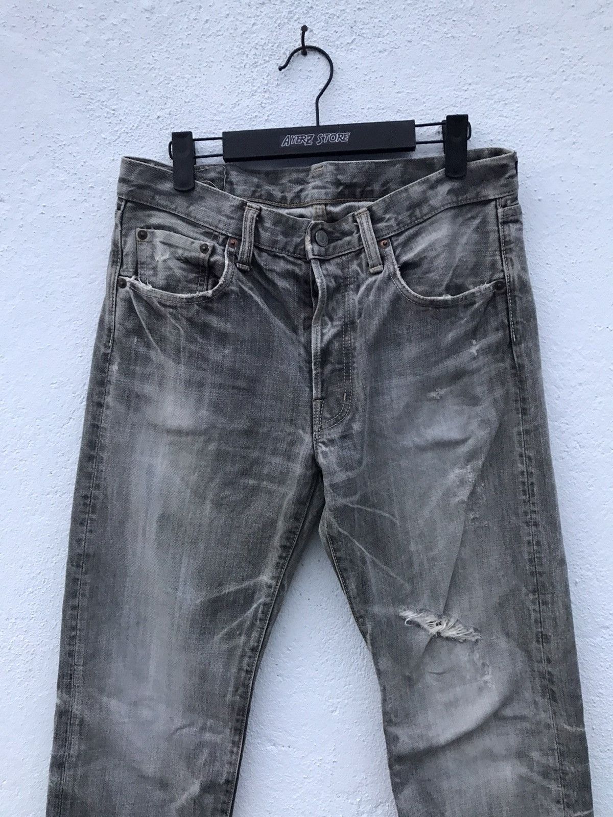 OMNIGOD × Spellbound Made In Japan Spellbound Distressed Denim Jeans Size US 32 / EU 48 - 2 Thumbnail