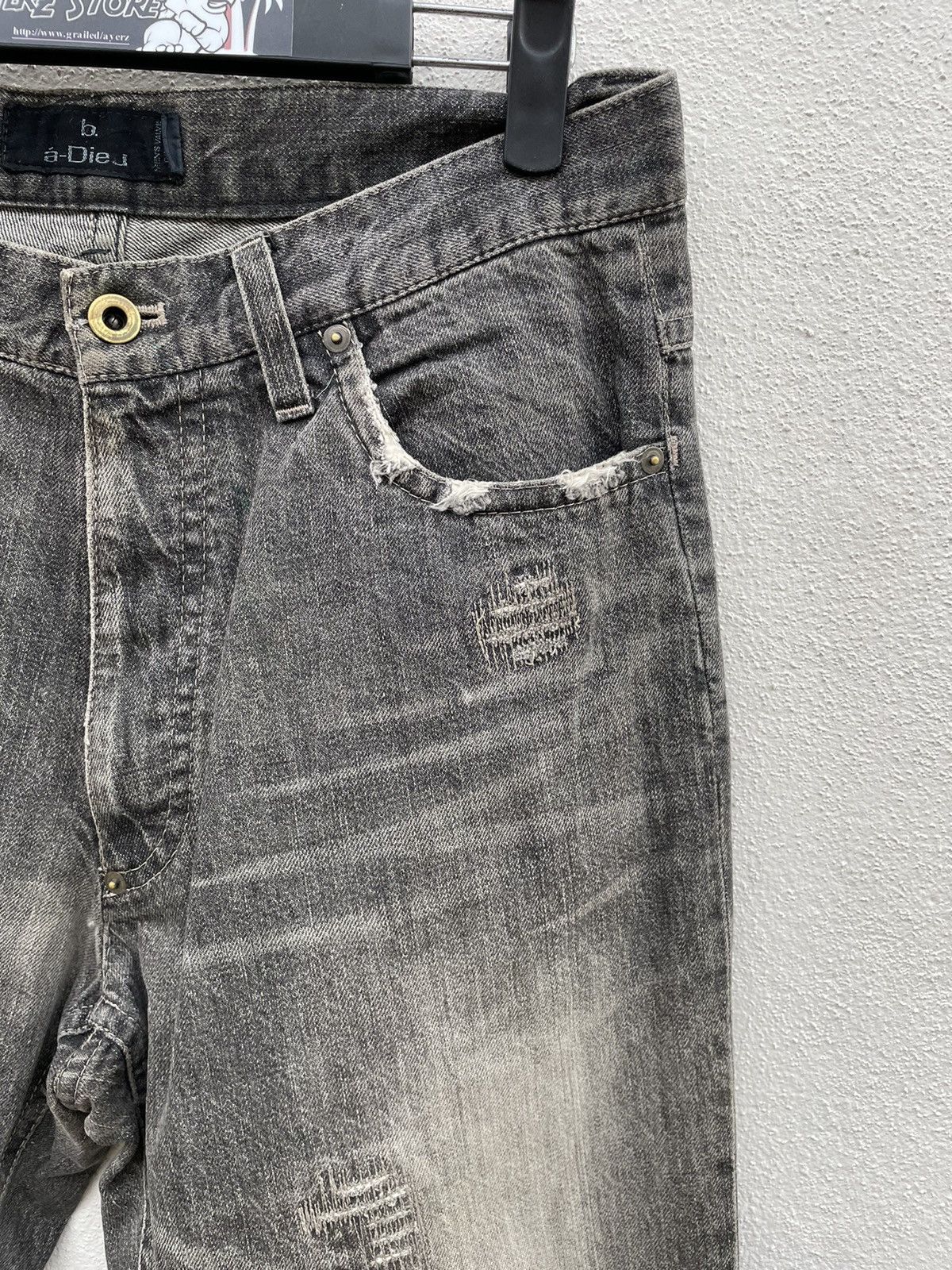 Japanese Brand B.a- Dieu Distressed Denim Jeans Size US 31 - 3 Thumbnail