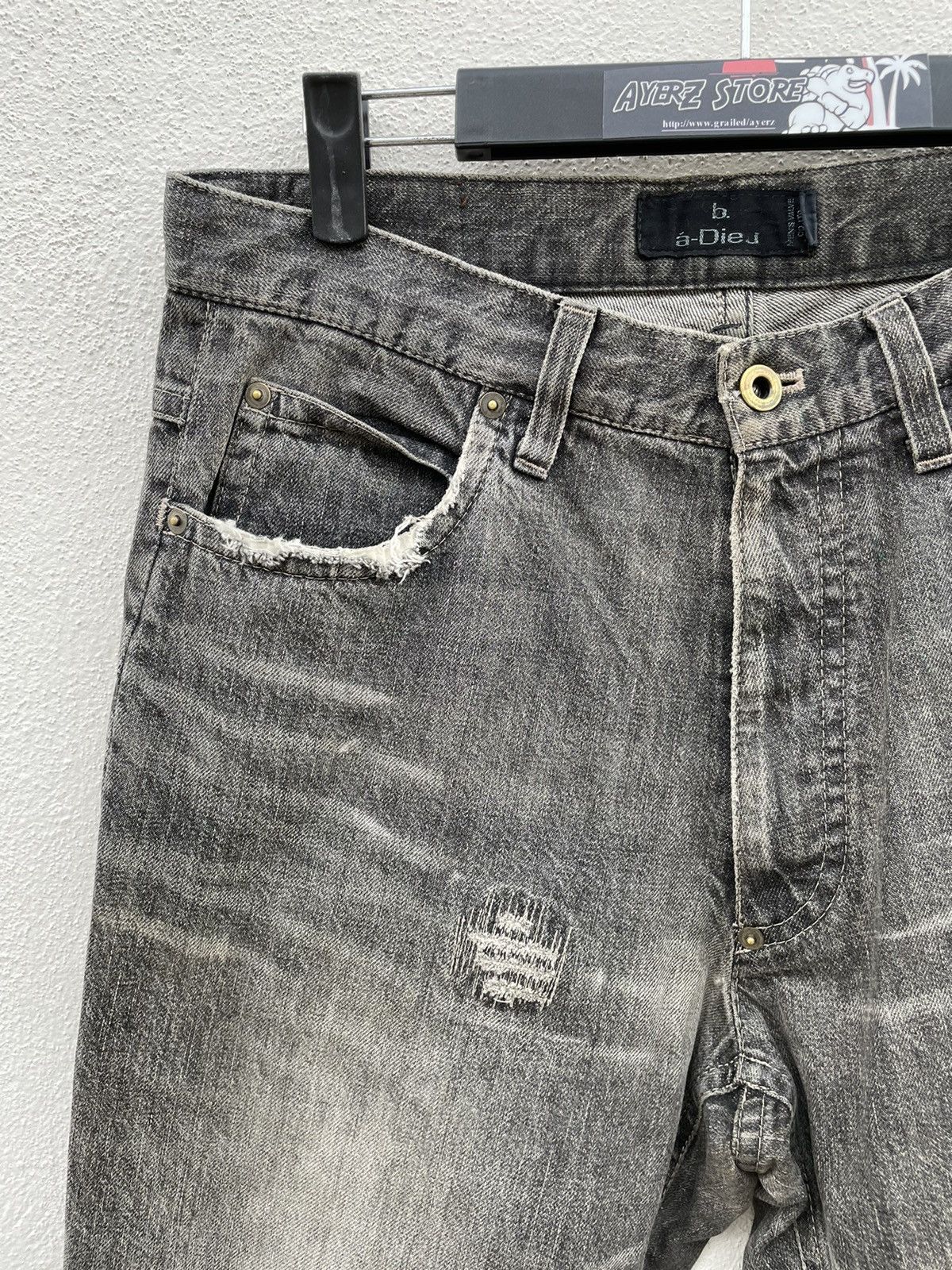 Japanese Brand B.a- Dieu Distressed Denim Jeans Size US 31 - 4 Thumbnail