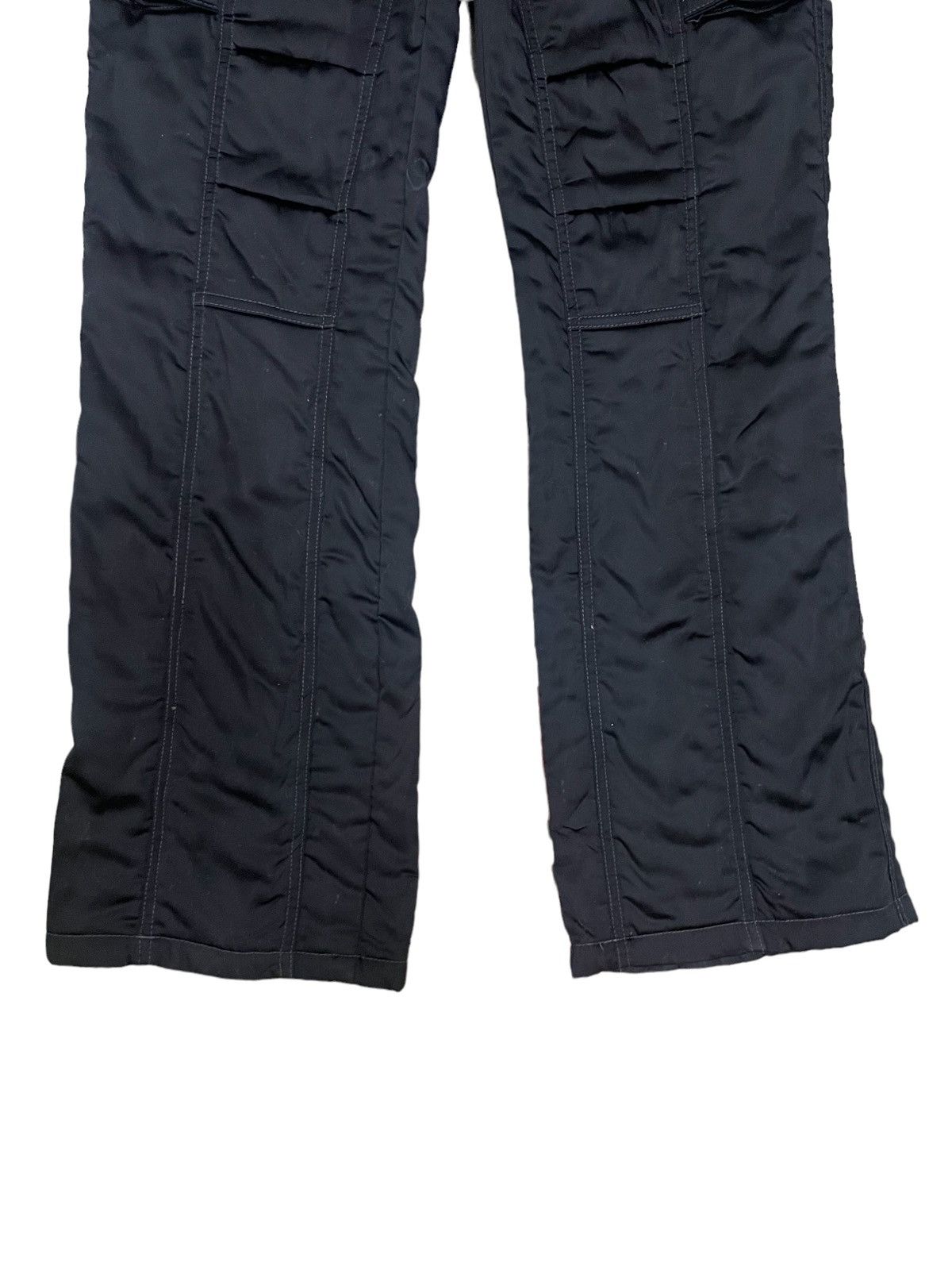 Japanese Brand Japanese Brand Goth Style Low Rise Cargo Flare Pants Size 29" - 6 Thumbnail
