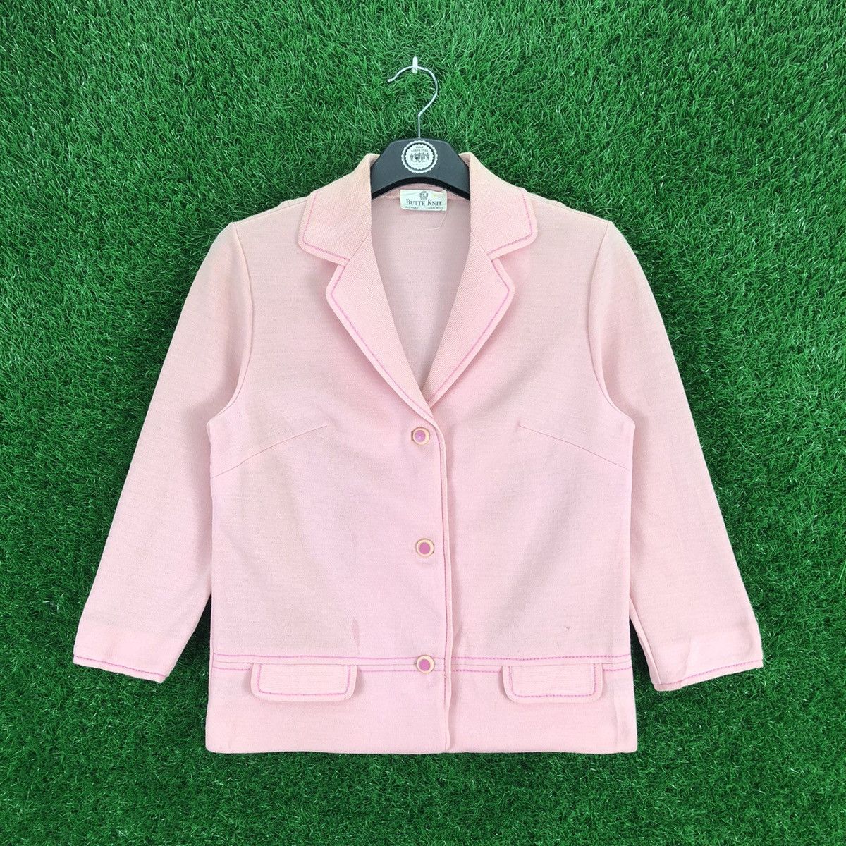 Aran Isles Knitwear Vintage 80's Butte Knit Women Coat Jacket Size XS / US 0-2 / IT 36-38 - 1 Thumbnail