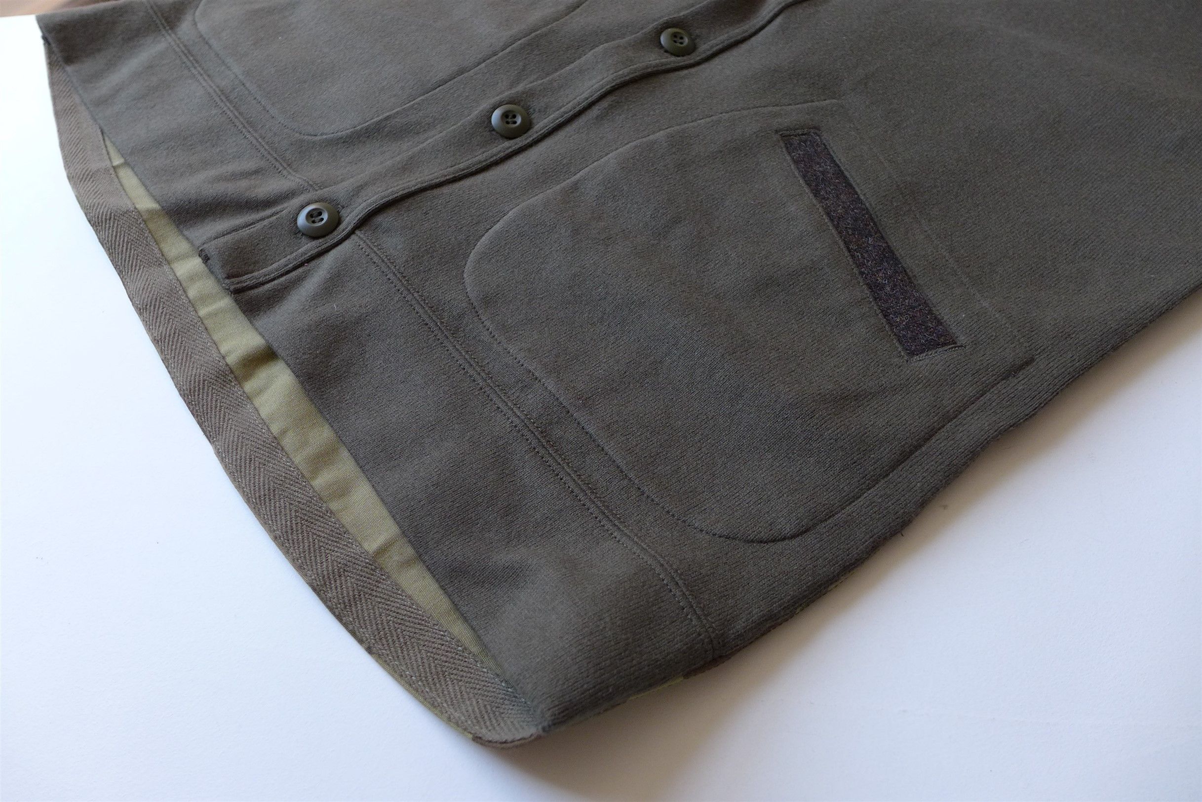Comme des Garcons Junya Watanabe Utility Multi Fabric Cardigan - Khaki Size US S / EU 44-46 / 1 - 9 Thumbnail