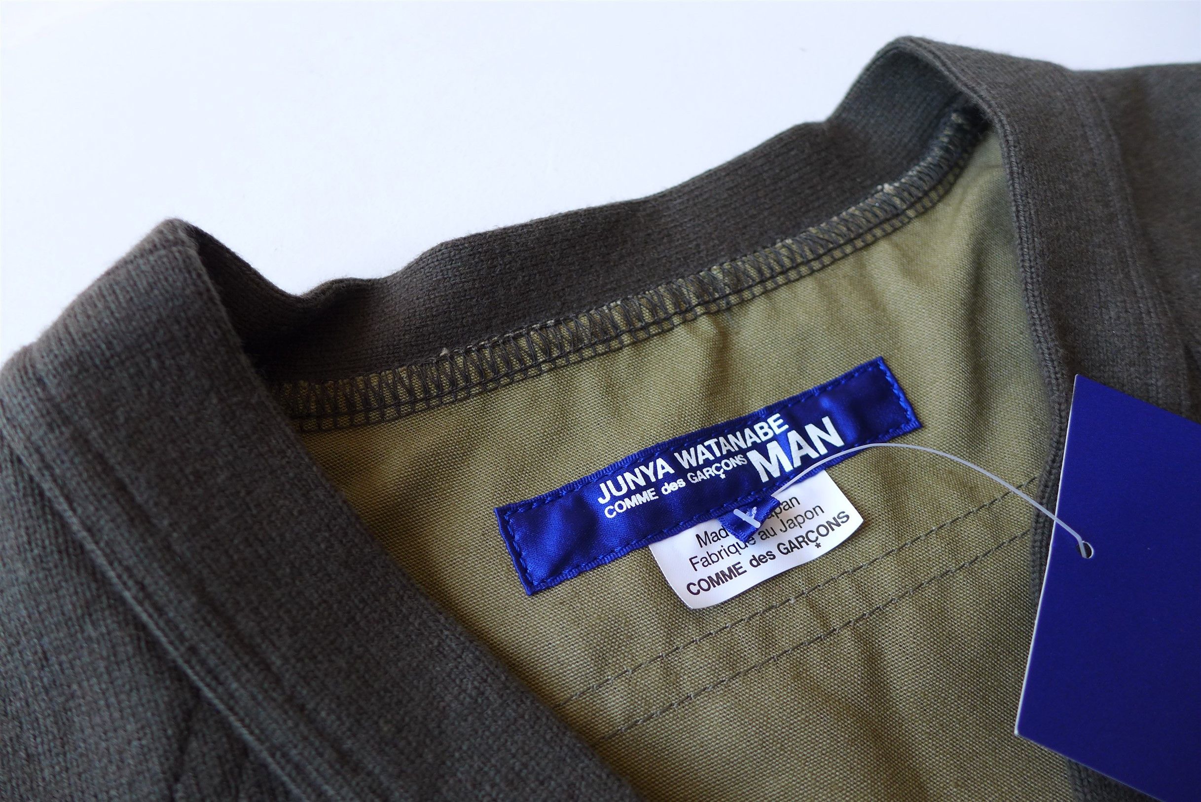 Comme des Garcons Junya Watanabe Utility Multi Fabric Cardigan - Khaki Size US S / EU 44-46 / 1 - 8 Thumbnail