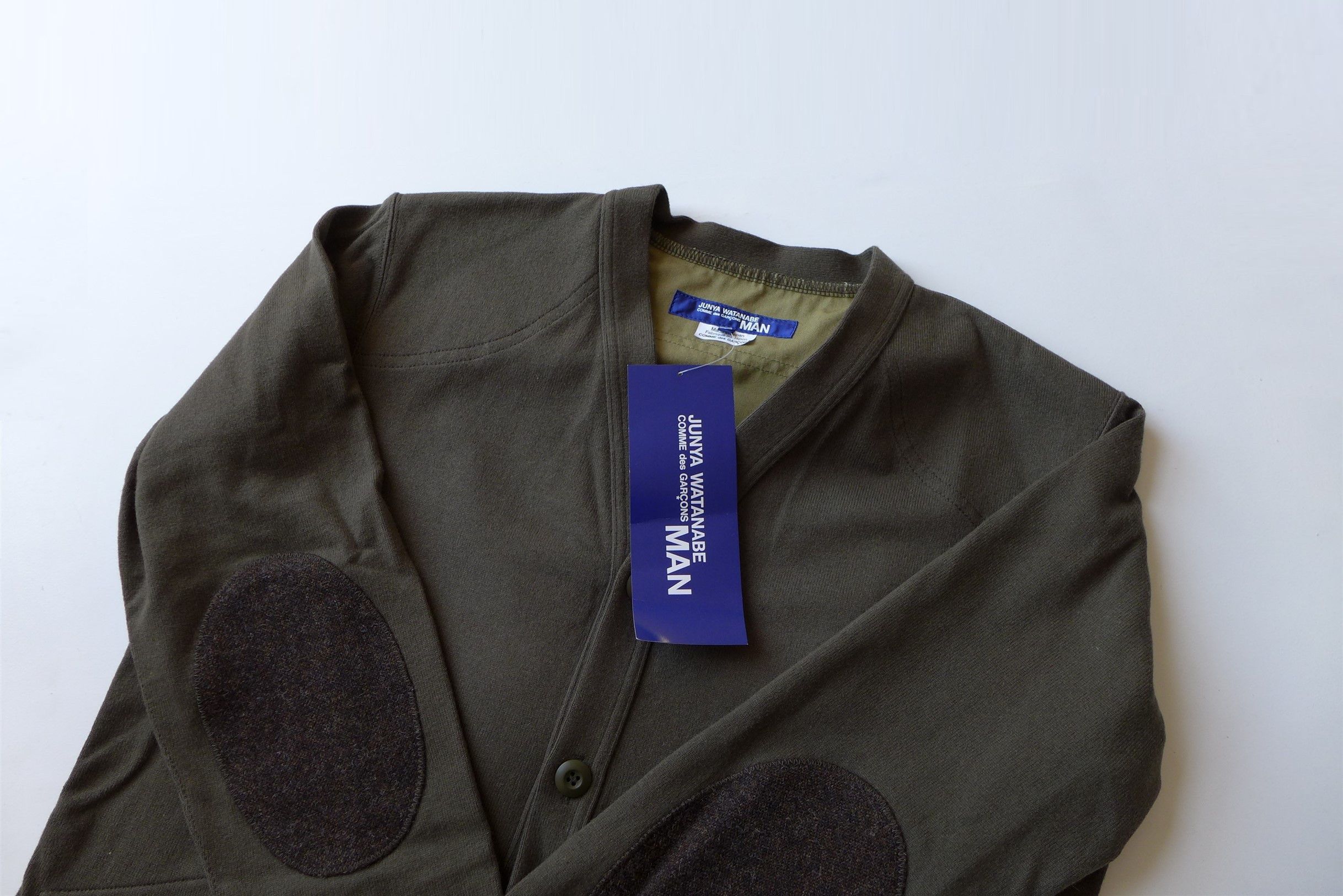 Comme des Garcons Junya Watanabe Utility Multi Fabric Cardigan - Khaki Size US S / EU 44-46 / 1 - 7 Thumbnail