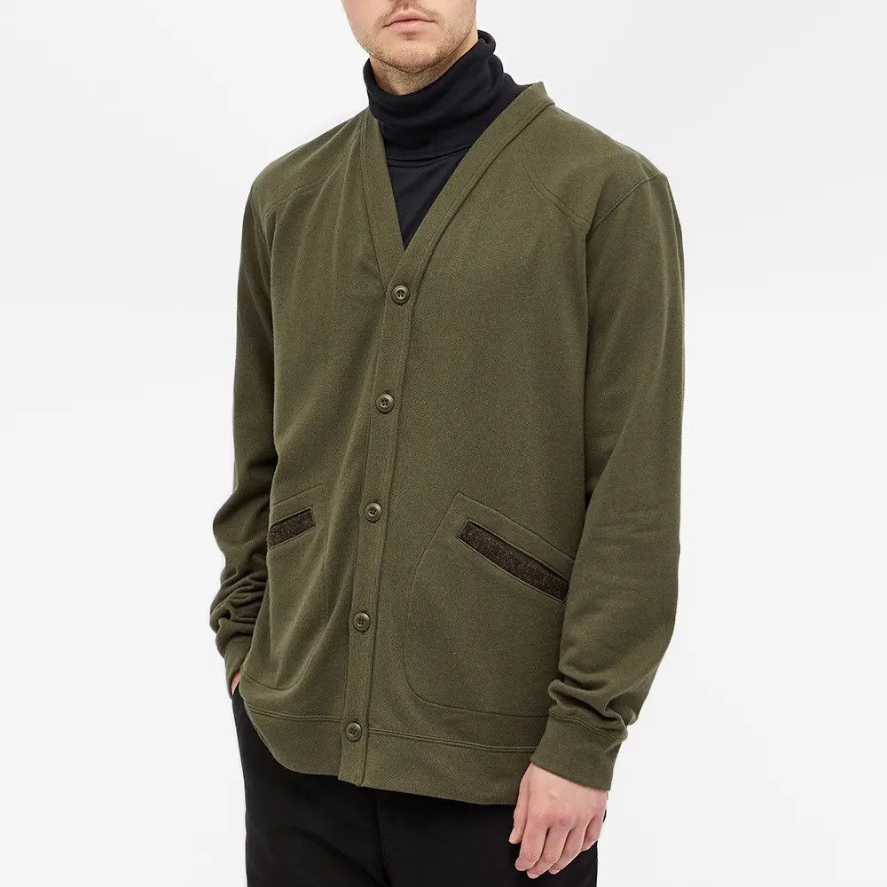 Comme des Garcons Junya Watanabe Utility Multi Fabric Cardigan - Khaki Size US S / EU 44-46 / 1 - 1 Thumbnail
