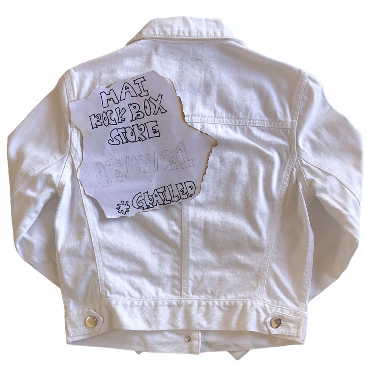 Japanese Brand Vintage Trucker Denim Jacket by WB Revision Size US XS / EU 42 / 0 - 5 Thumbnail