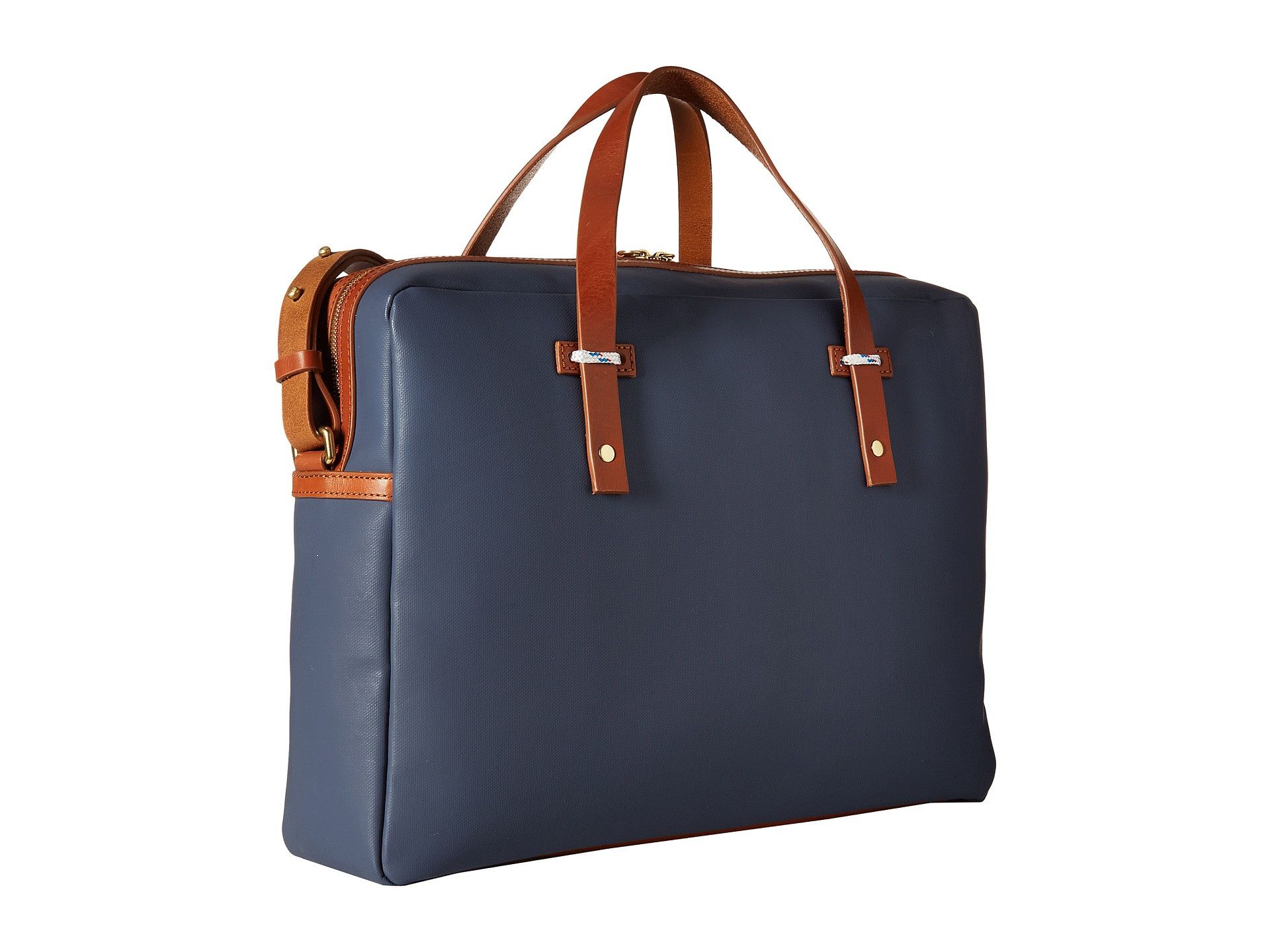 Miansai Miansai Fulton Briefcase - Navy/Cognac Size ONE SIZE - 2 Thumbnail