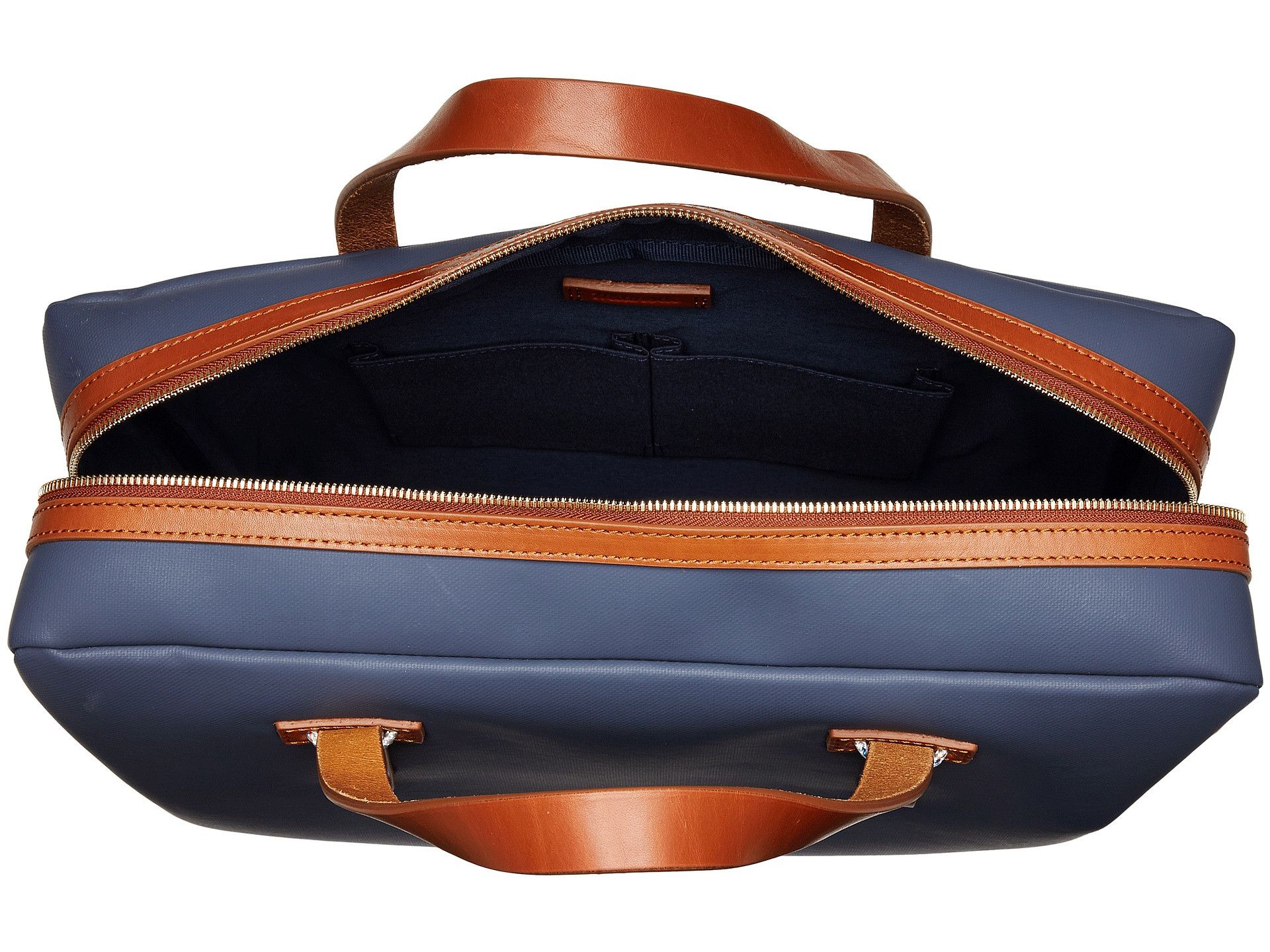 Miansai Miansai Fulton Briefcase - Navy/Cognac Size ONE SIZE - 4 Thumbnail