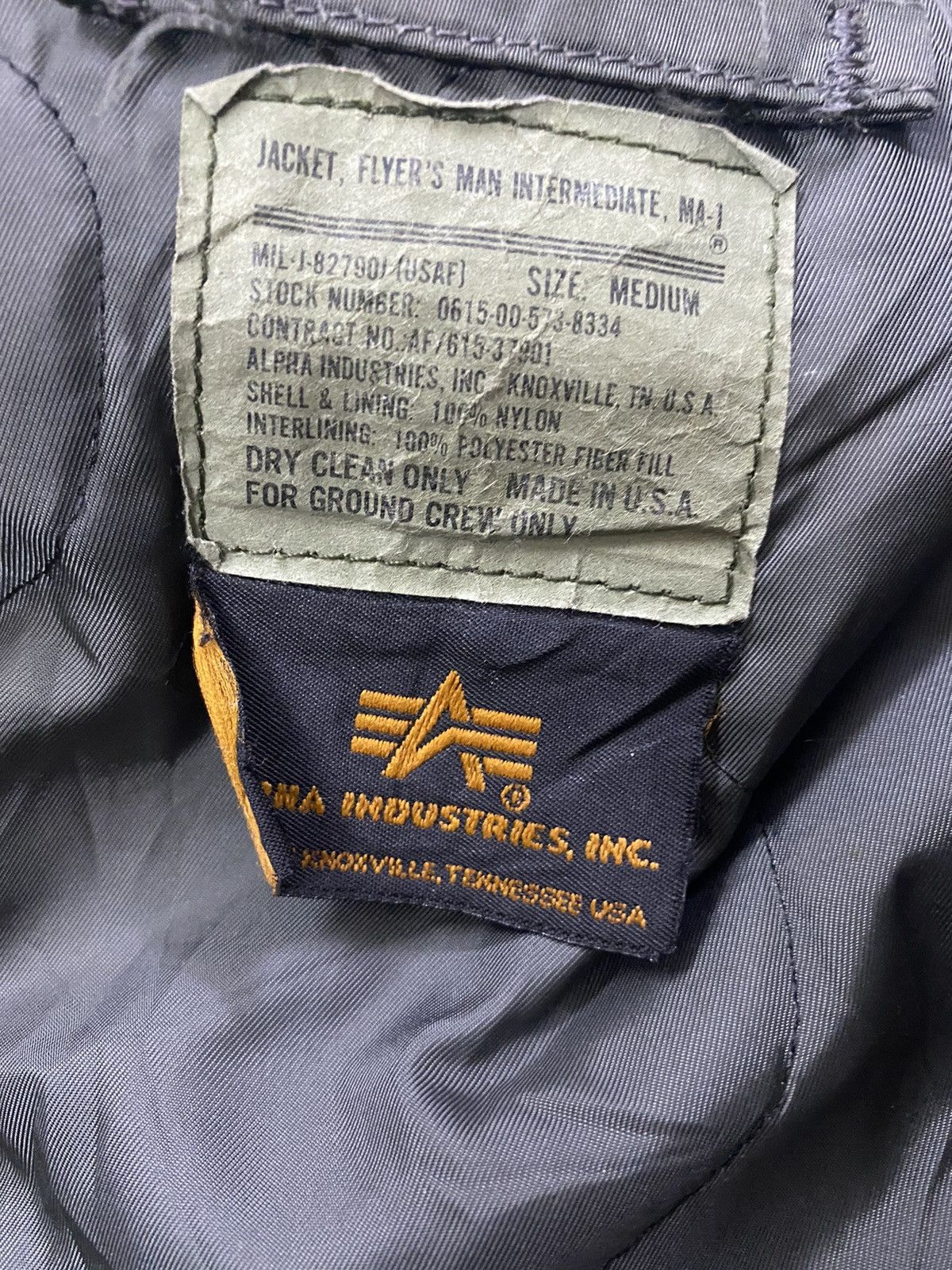 Alpha Industries Vintage MA-1 Bomber Jacket Size US M / EU 48-50 / 2 - 7 Thumbnail
