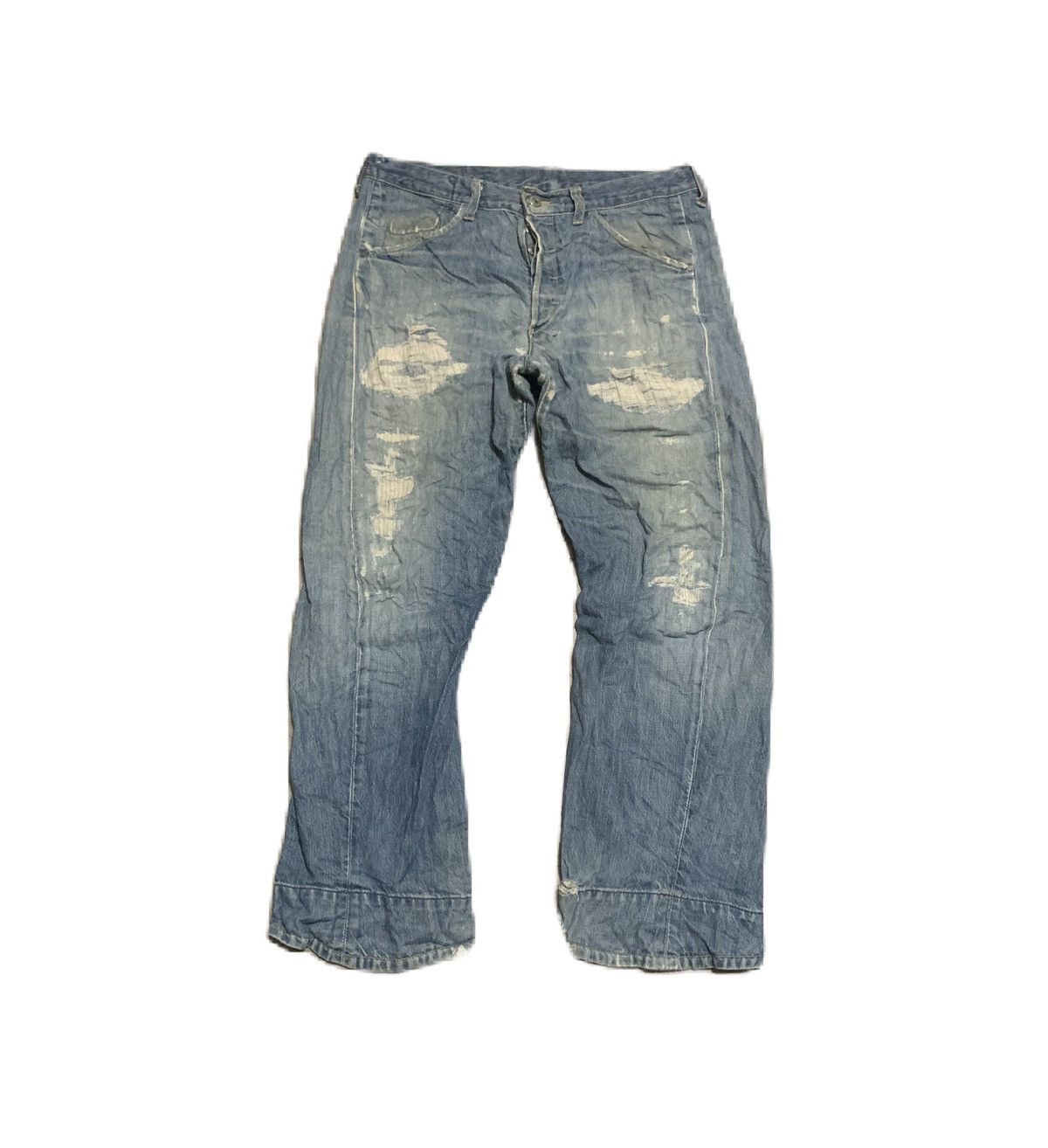 Levi's Vintage 90s Levis Engineered Faded Blue Jeans Distressed Size US 32 / EU 48 - 1 Thumbnail