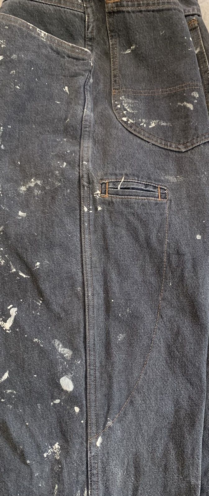 If Six Was Nine Vintage 90s Marithe Francois Girbaud Painted Baggy Jeans Size US 30 / EU 46 - 4 Thumbnail
