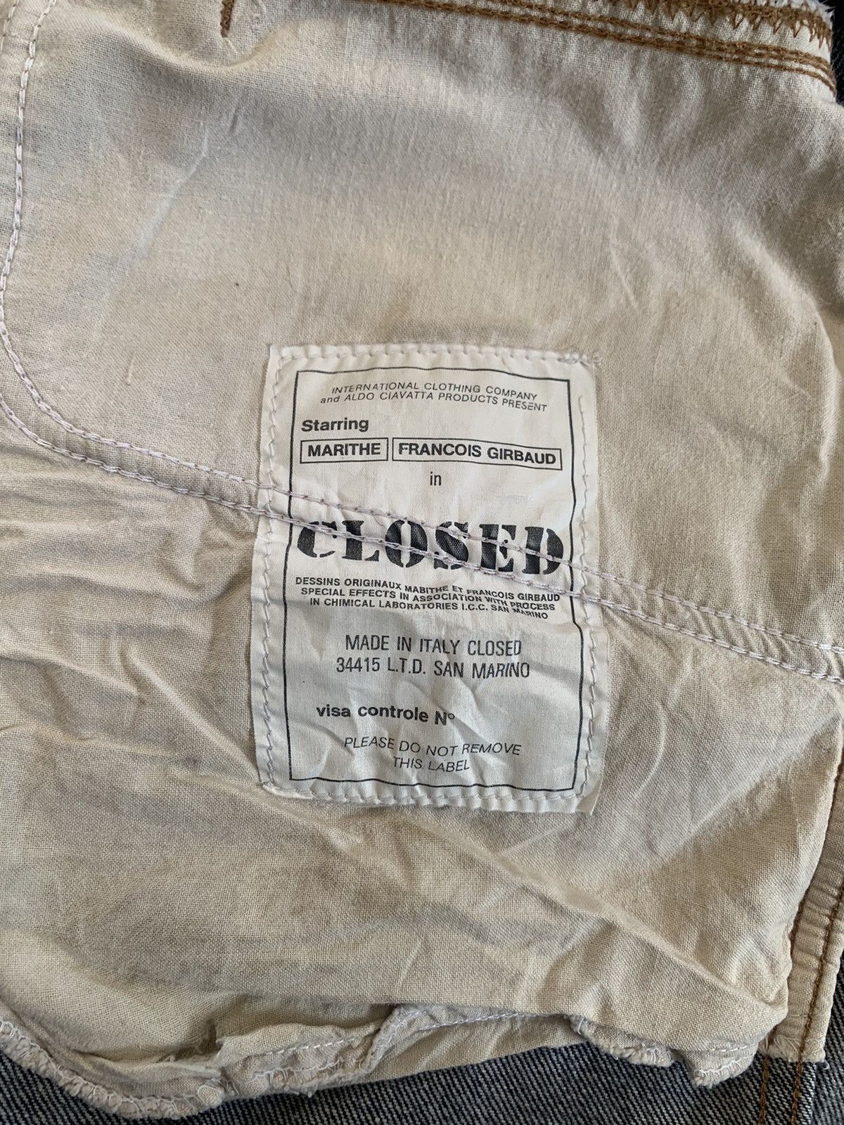 If Six Was Nine Vintage 90s Marithe Francois Girbaud Painted Baggy Jeans Size US 30 / EU 46 - 7 Thumbnail