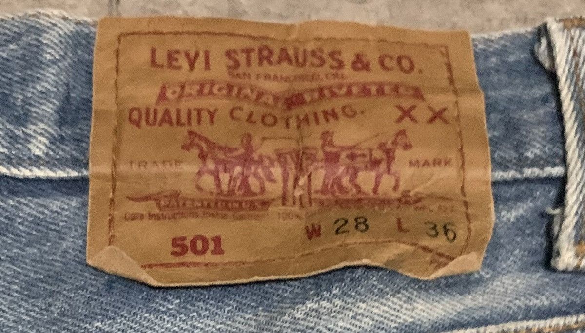 Levi's Vintage 90s Levis 501 Straight Jeans Made In Usa Size US 28 / EU 44 - 9 Thumbnail