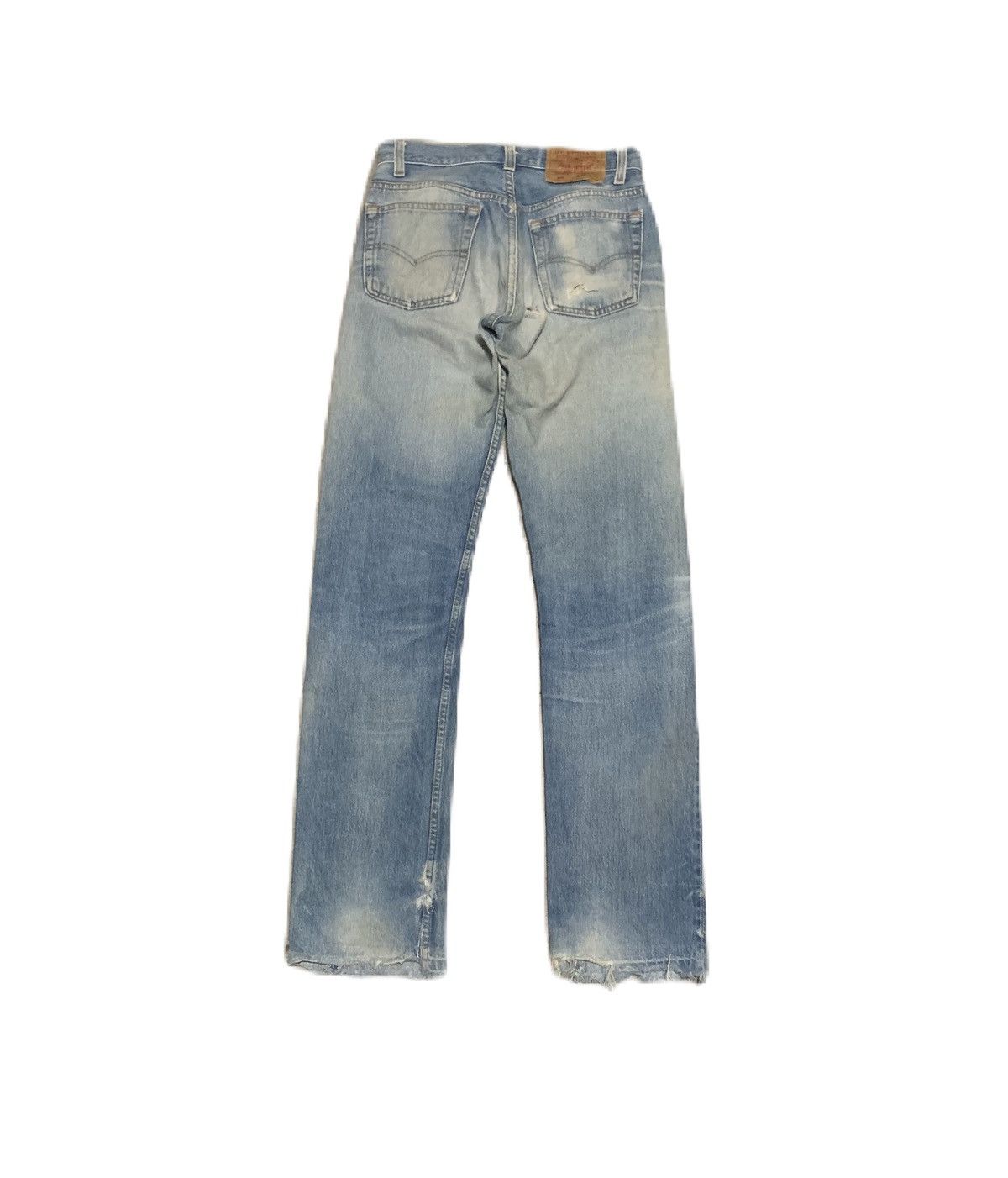Levi's Vintage 90s Levis 501 Straight Jeans Made In Usa Size US 28 / EU 44 - 2 Thumbnail