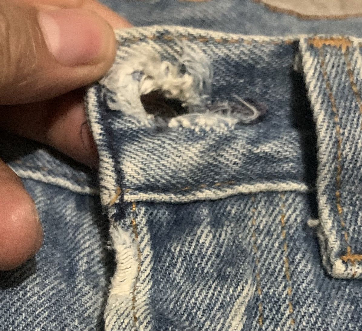 Levi's Vintage 90s Levis 501 Straight Jeans Made In Usa Size US 28 / EU 44 - 6 Thumbnail