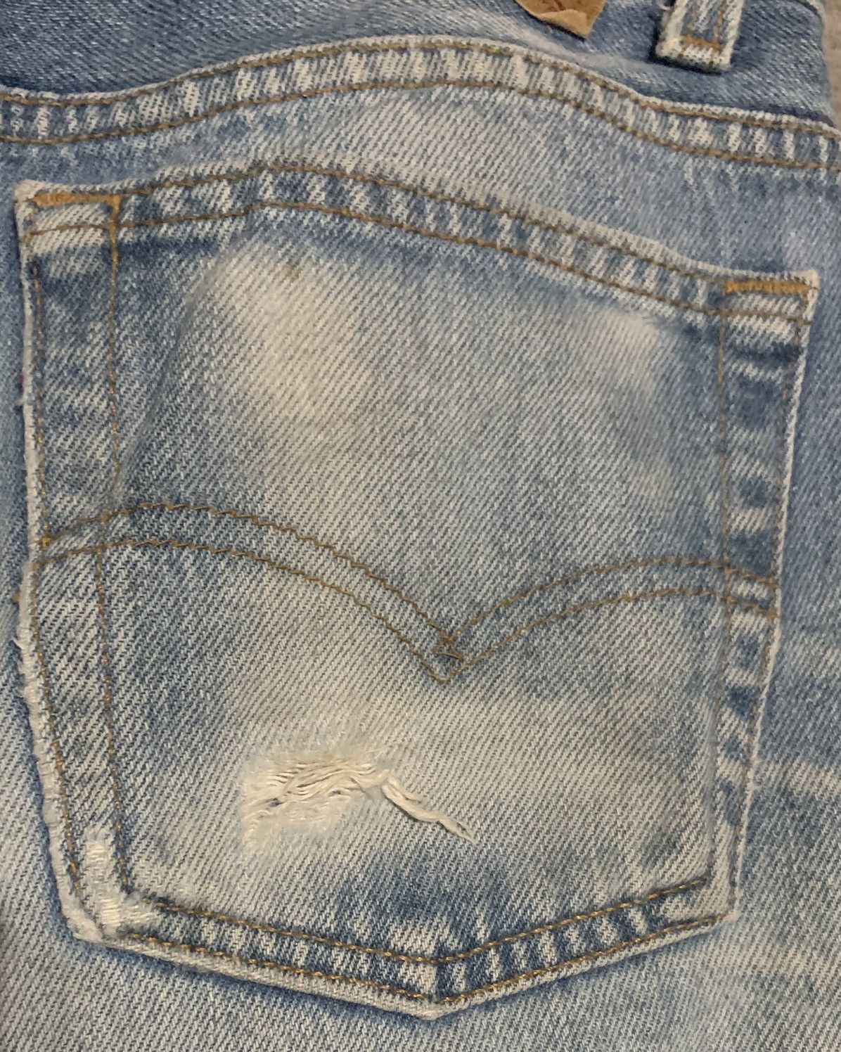 Levi's Vintage 90s Levis 501 Straight Jeans Made In Usa Size US 28 / EU 44 - 5 Thumbnail