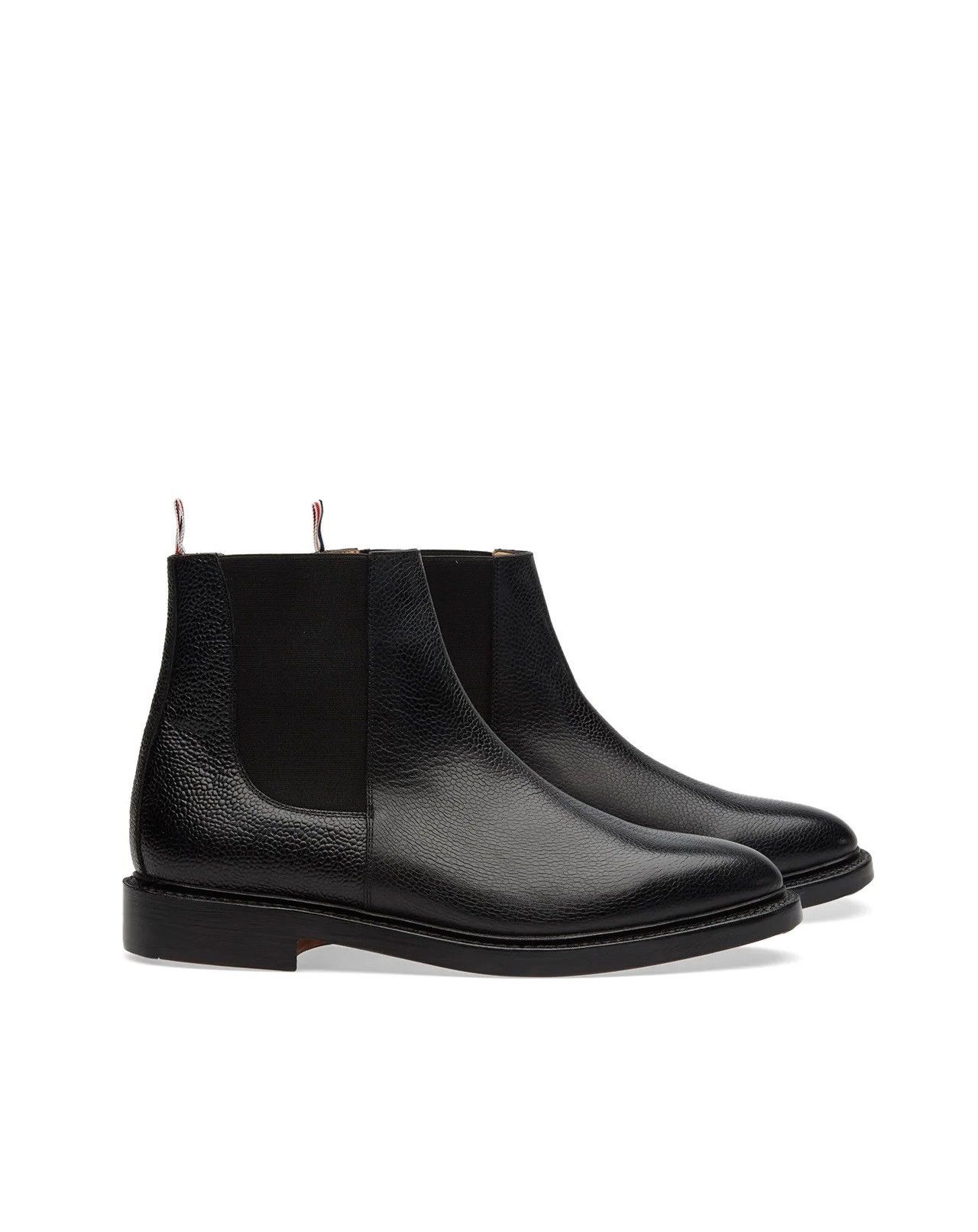 Thom Browne Thom Browne FW16 Chelsea Boots - Black Pebble Grain Leather Size US 8 / EU 41 - 2 Thumbnail