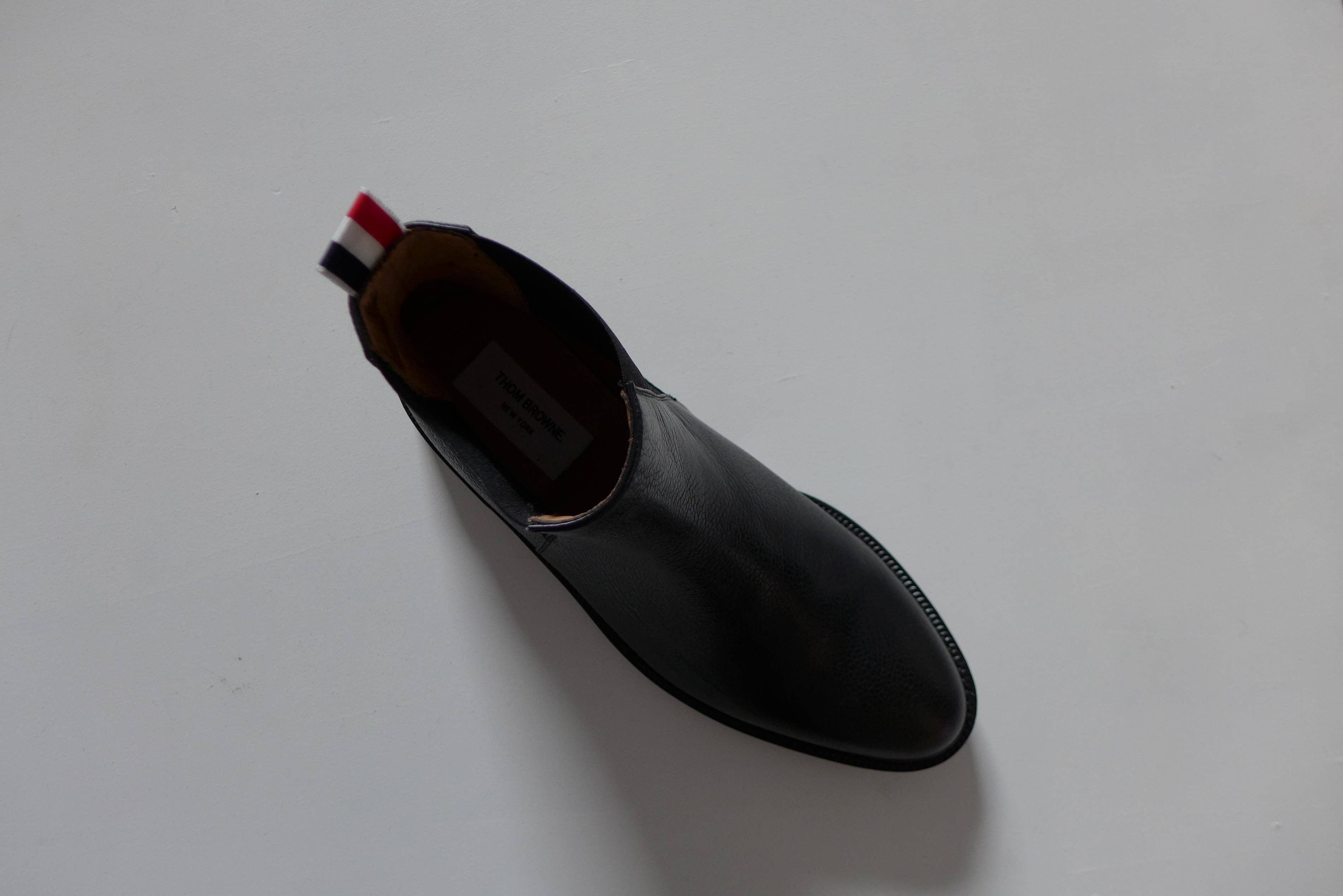 Thom Browne Thom Browne FW16 Chelsea Boots - Black Pebble Grain Leather Size US 8 / EU 41 - 10 Thumbnail