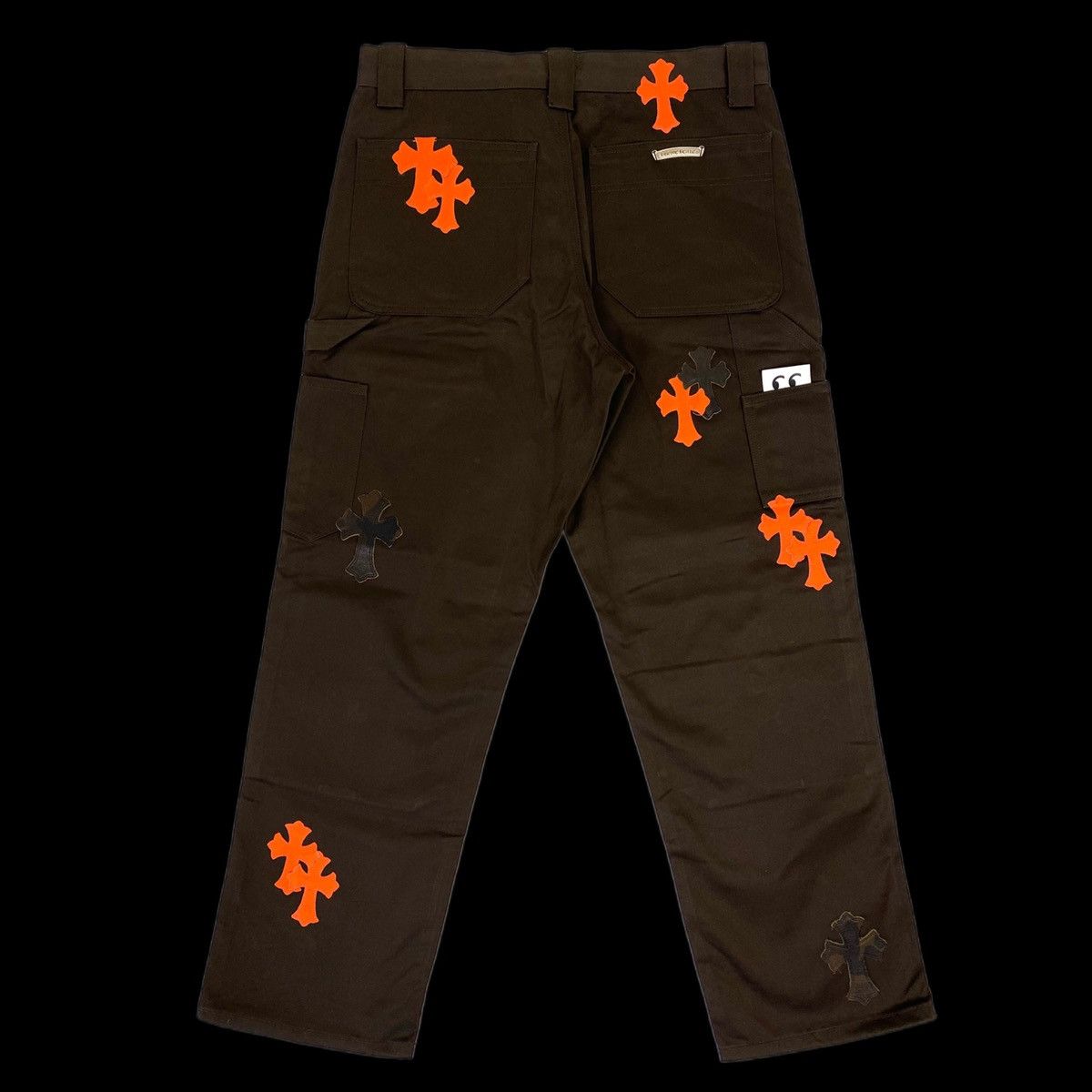 Chrome Hearts chrome hearts orange camo cross patch carpenter pants brown Size US 34 / EU 50 - 2 Thumbnail