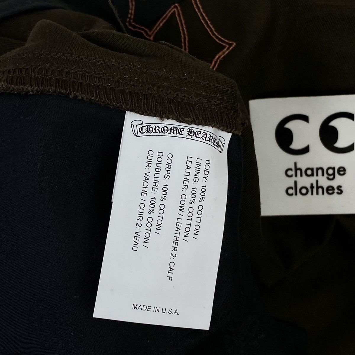 Chrome Hearts chrome hearts orange camo cross patch carpenter pants brown Size US 34 / EU 50 - 9 Thumbnail