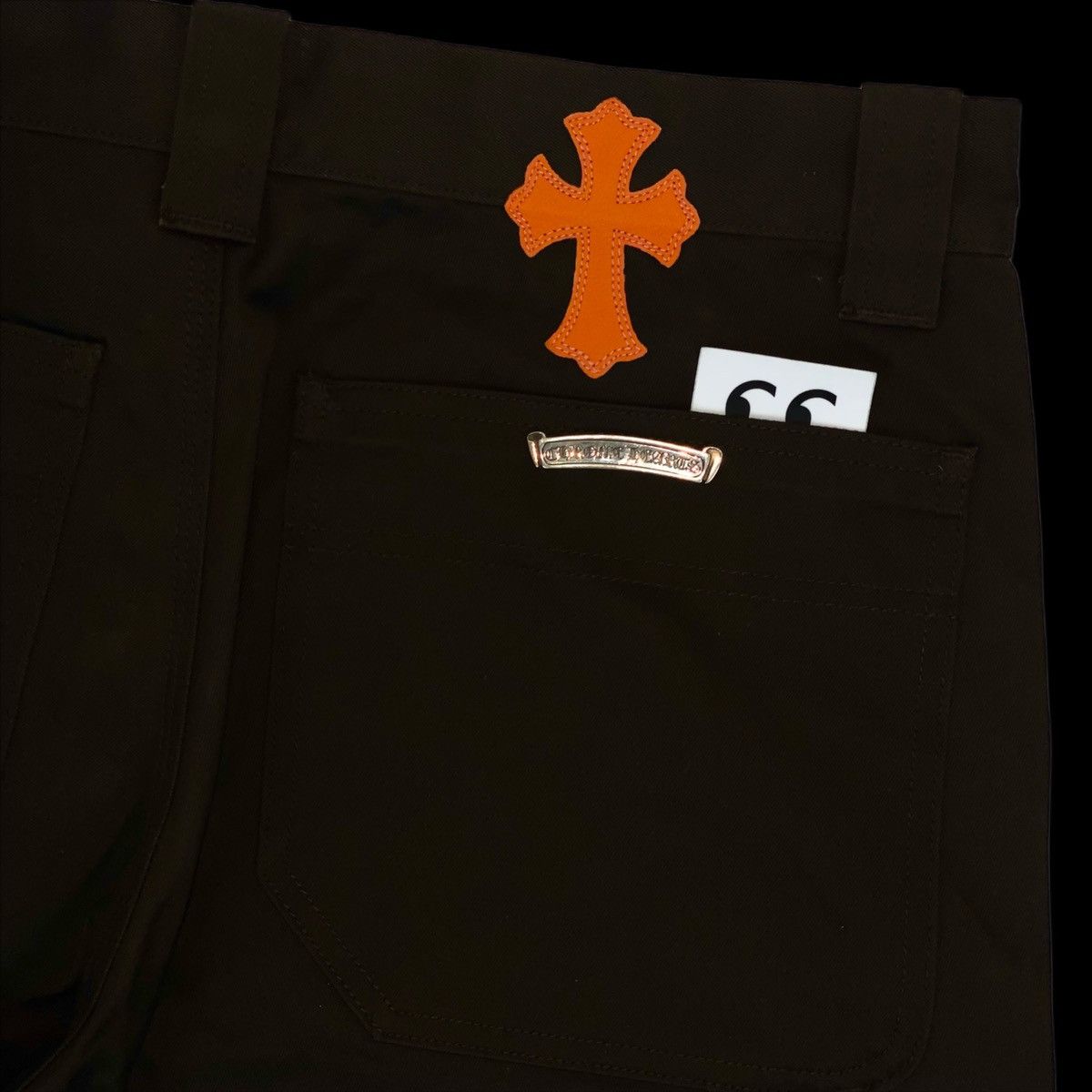 Chrome Hearts chrome hearts orange camo cross patch carpenter pants brown Size US 34 / EU 50 - 4 Thumbnail