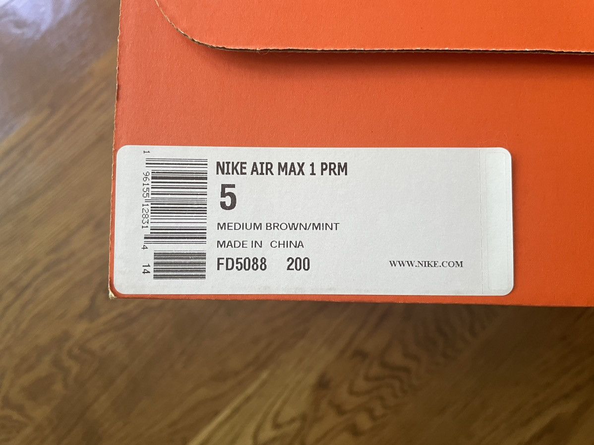Nike 5 Men’s 6.5 Women’s Air Max 1 Crepe Brown Hemp Premium 2 90 Size US 5 / EU 37 - 15 Thumbnail