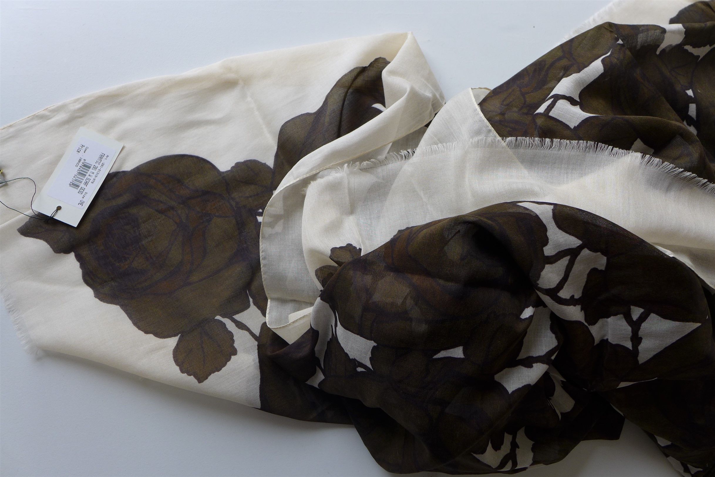 Dries Van Noten Dries Van Noten Rose Floral Print Scarf. Size ONE SIZE - 9 Thumbnail