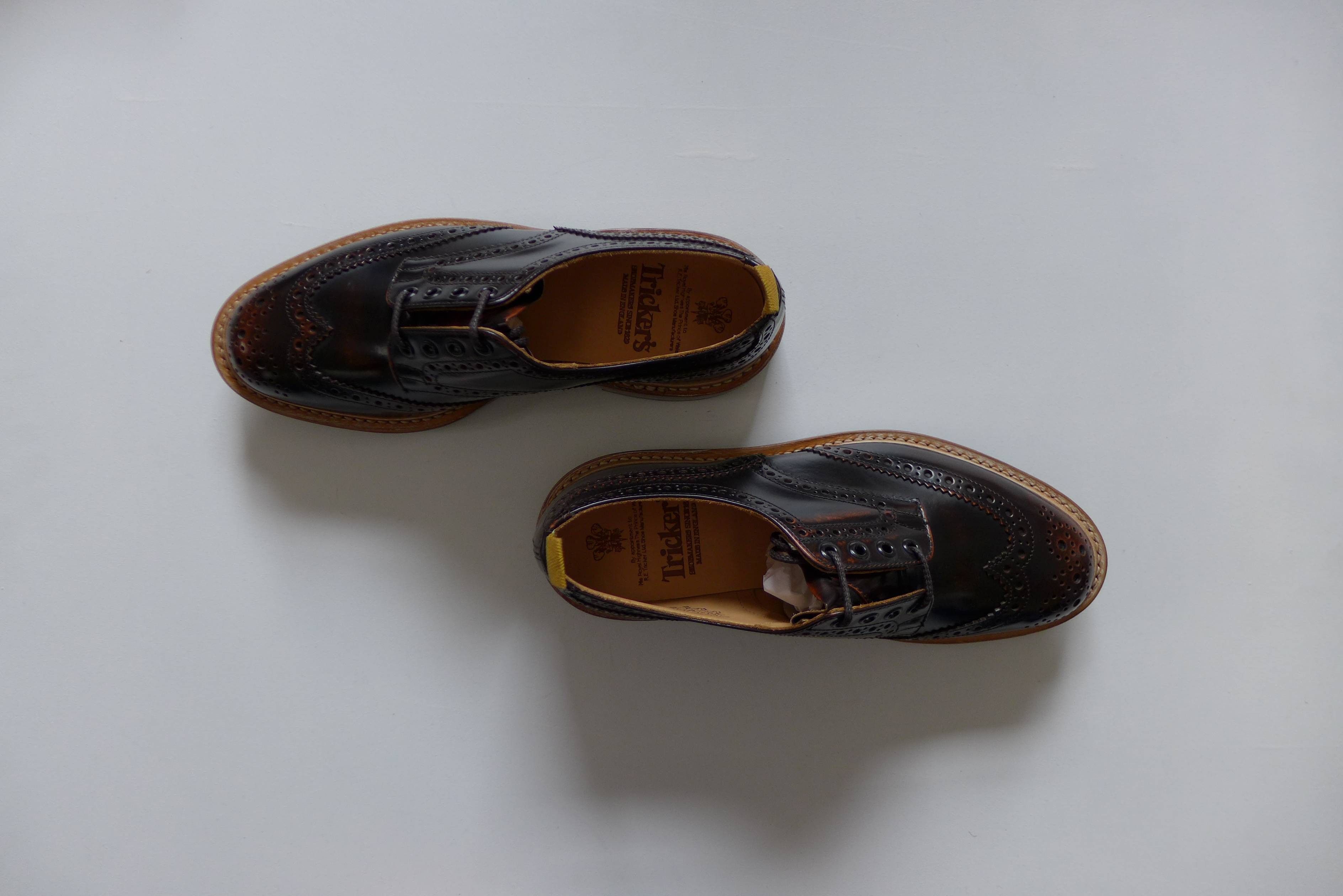 Tricker's Trickers Bourton Revival Brogue Shoes - Brown Leather Size US 8 / EU 41 - 2 Thumbnail
