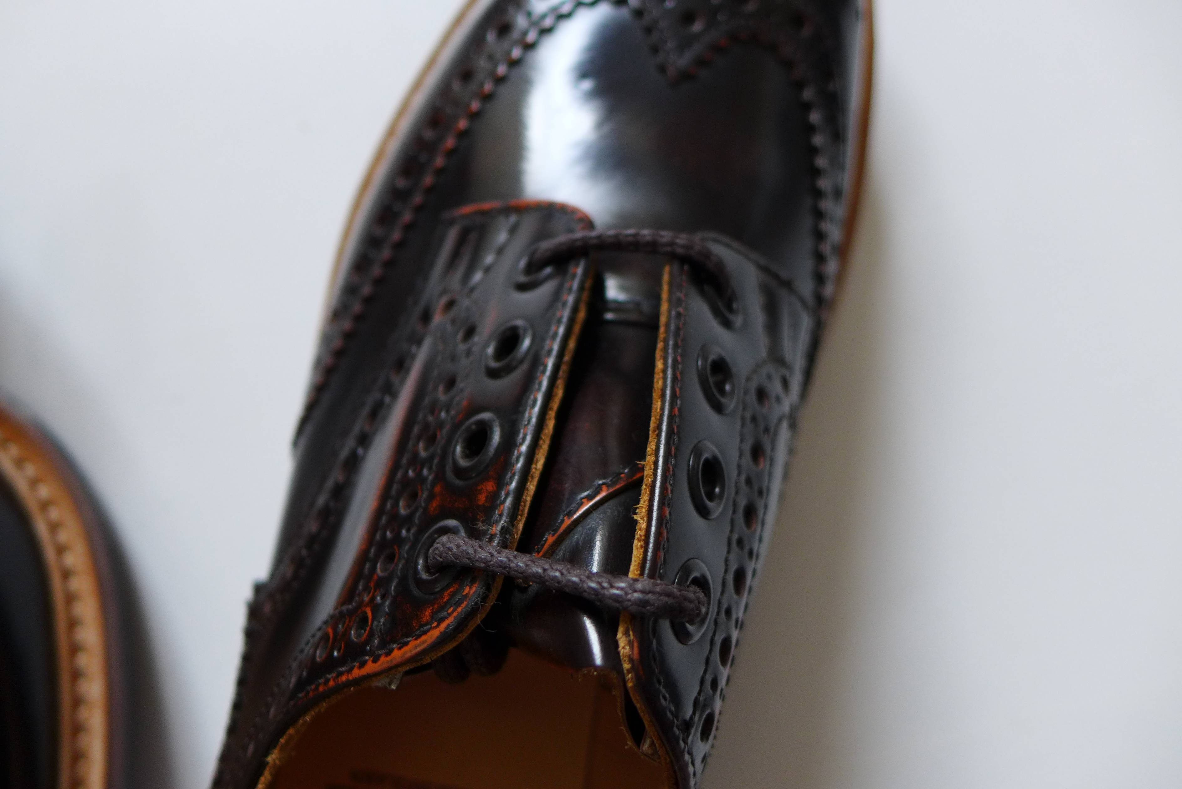 Tricker's Trickers Bourton Revival Brogue Shoes - Brown Leather Size US 8 / EU 41 - 9 Thumbnail