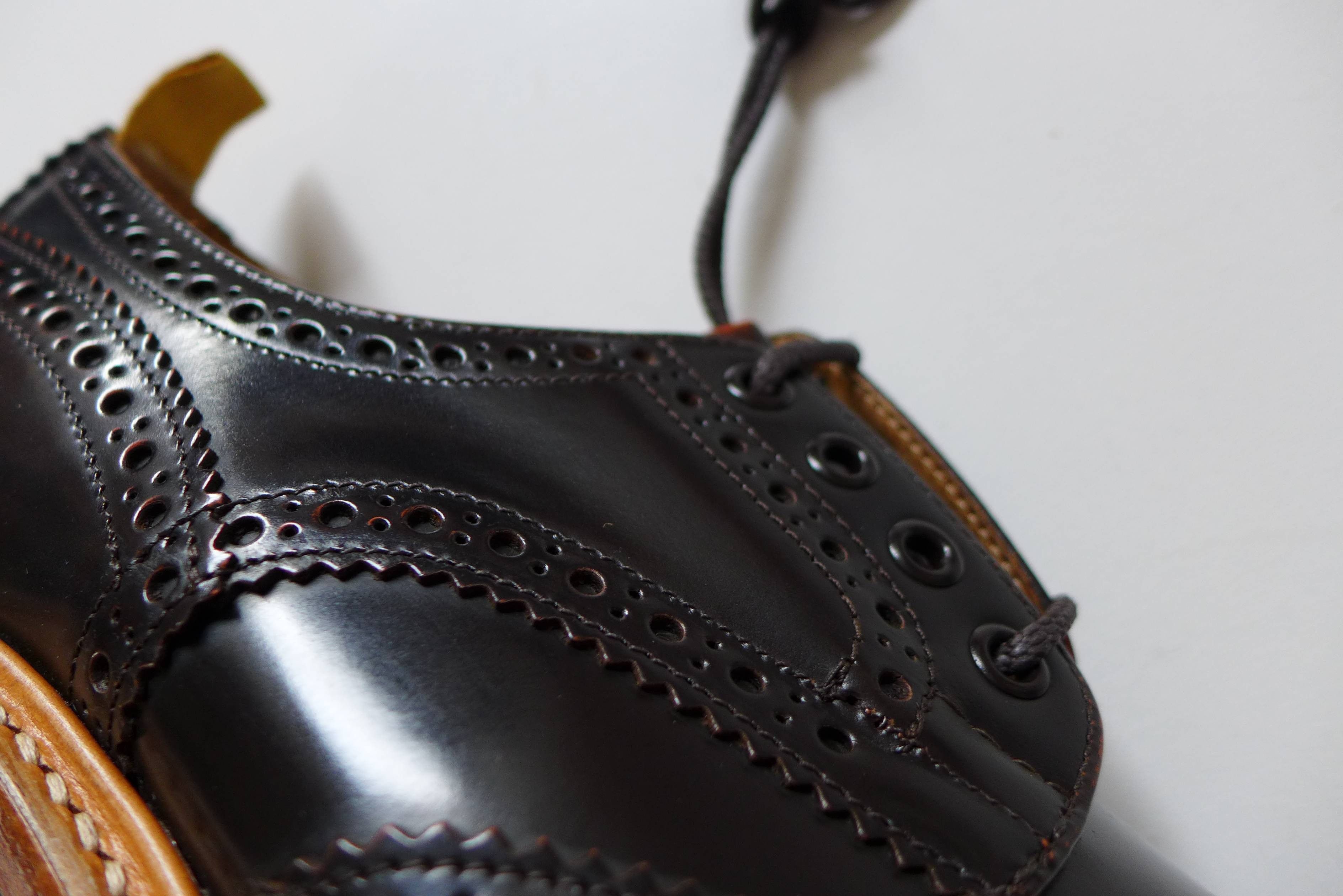 Tricker's Trickers Bourton Revival Brogue Shoes - Brown Leather Size US 8 / EU 41 - 8 Thumbnail